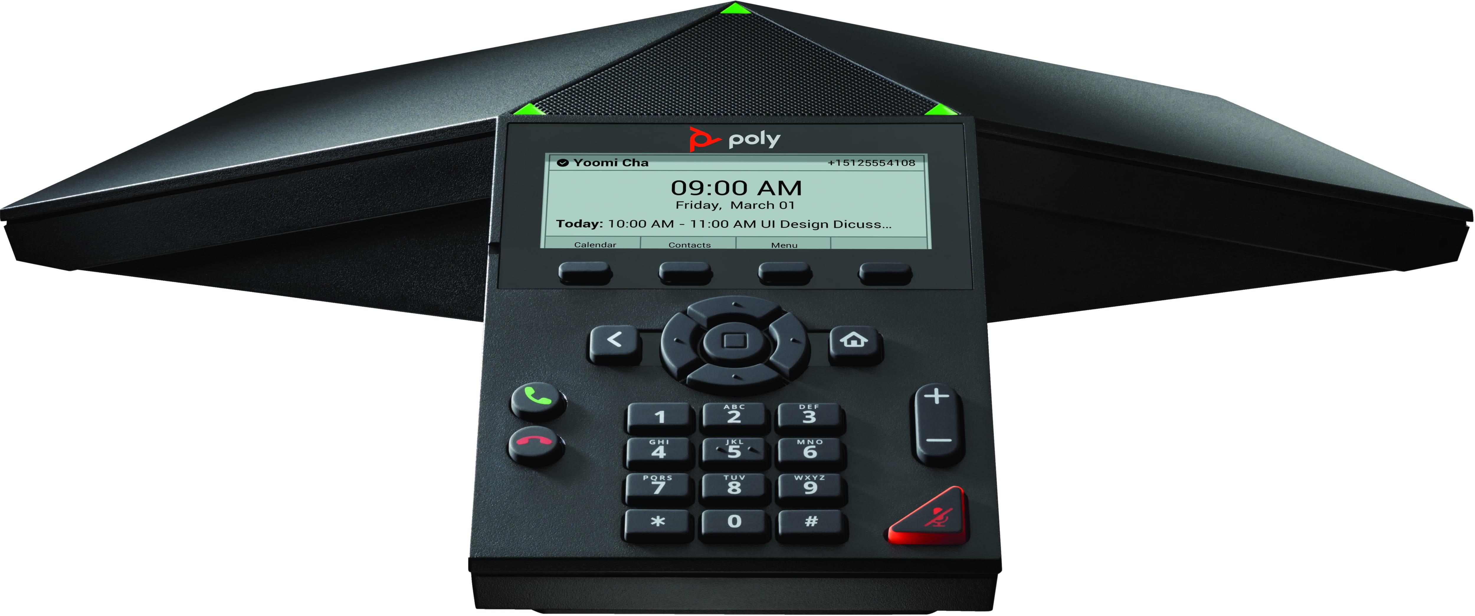 Poly Trio 8300 - VoIP-Konferenztelefon - mit Bluetooth-Schnittstelle mit Rufnummernanzeige/Anklopffunktion - IEEE 802.11a/b/g/n (Wi-Fi)