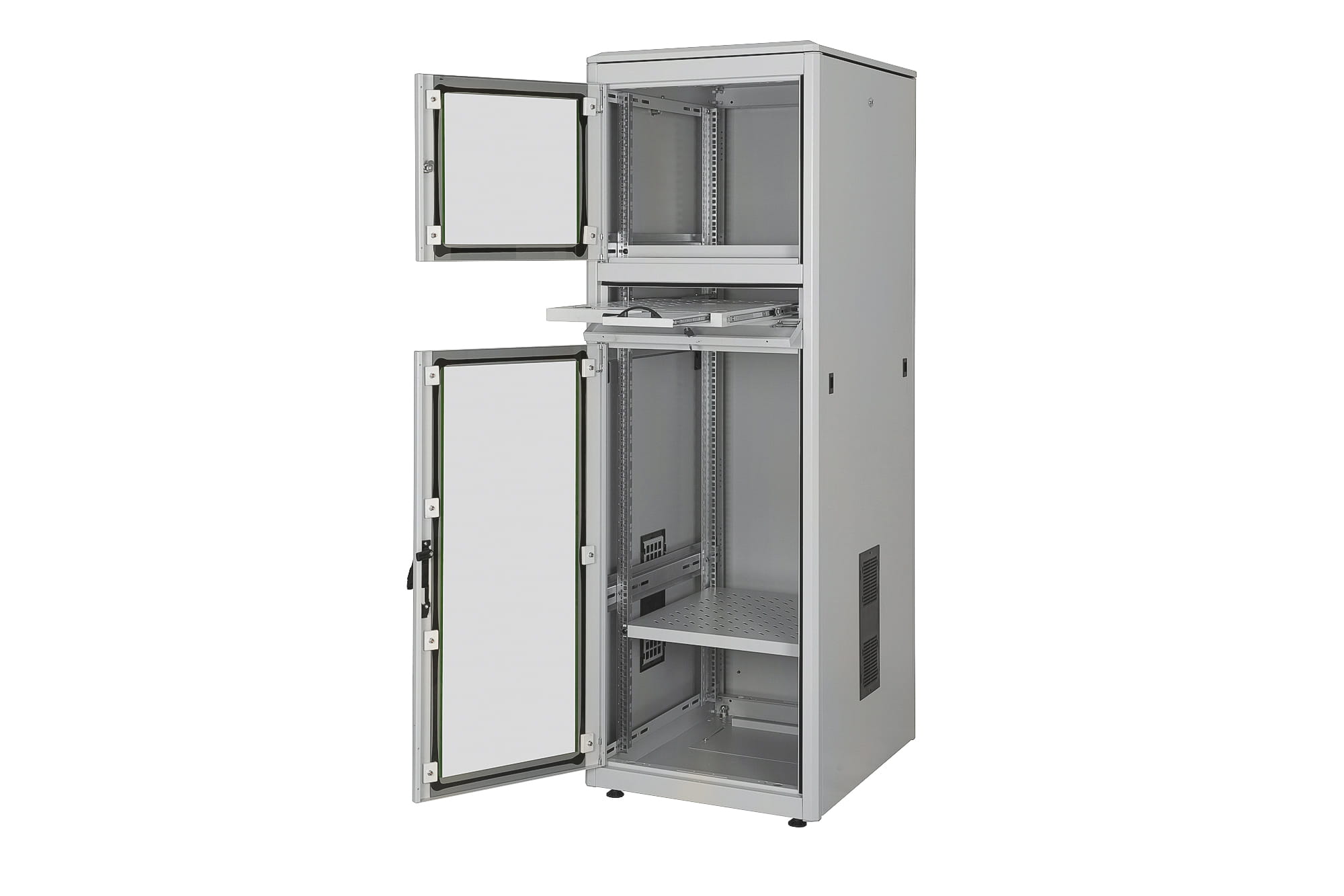 DIGITUS Professional Industrial PC Cabinet DN-19 36U-6/8-PC-1 - Schrank Netzwerkschrank - RAL 7035 - 36U - 48.3 cm (19")