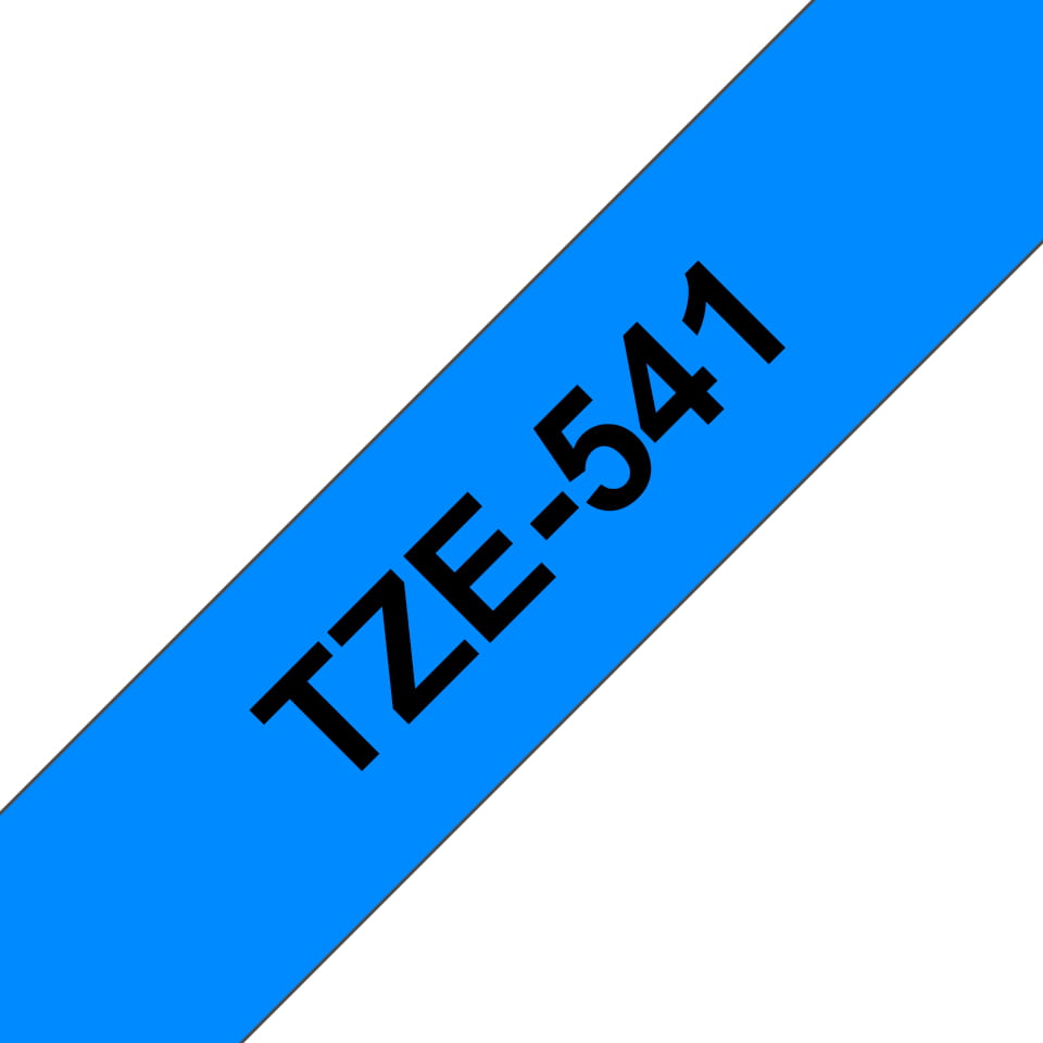 Brother TZe-541 - Selbstklebend - Schwarz auf Blau - Rolle (1,8 cm x 8 m)