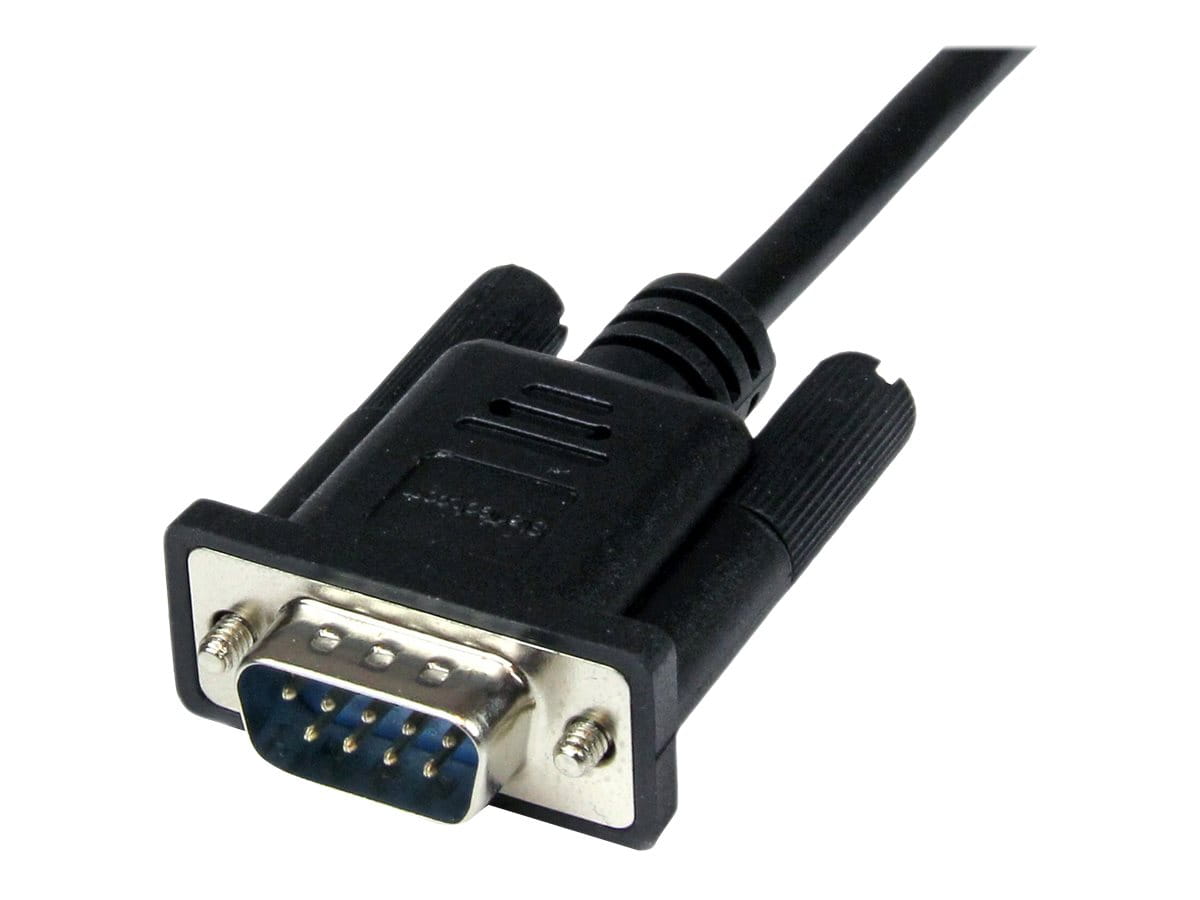 StarTech.com 2m Seriell DB9 RS-232 Nullmodemkabel - Schwarz - Stecker/Buchse - 9 Pin Null Modem Kabel - Nullmodemkabel - DB-9 (W)