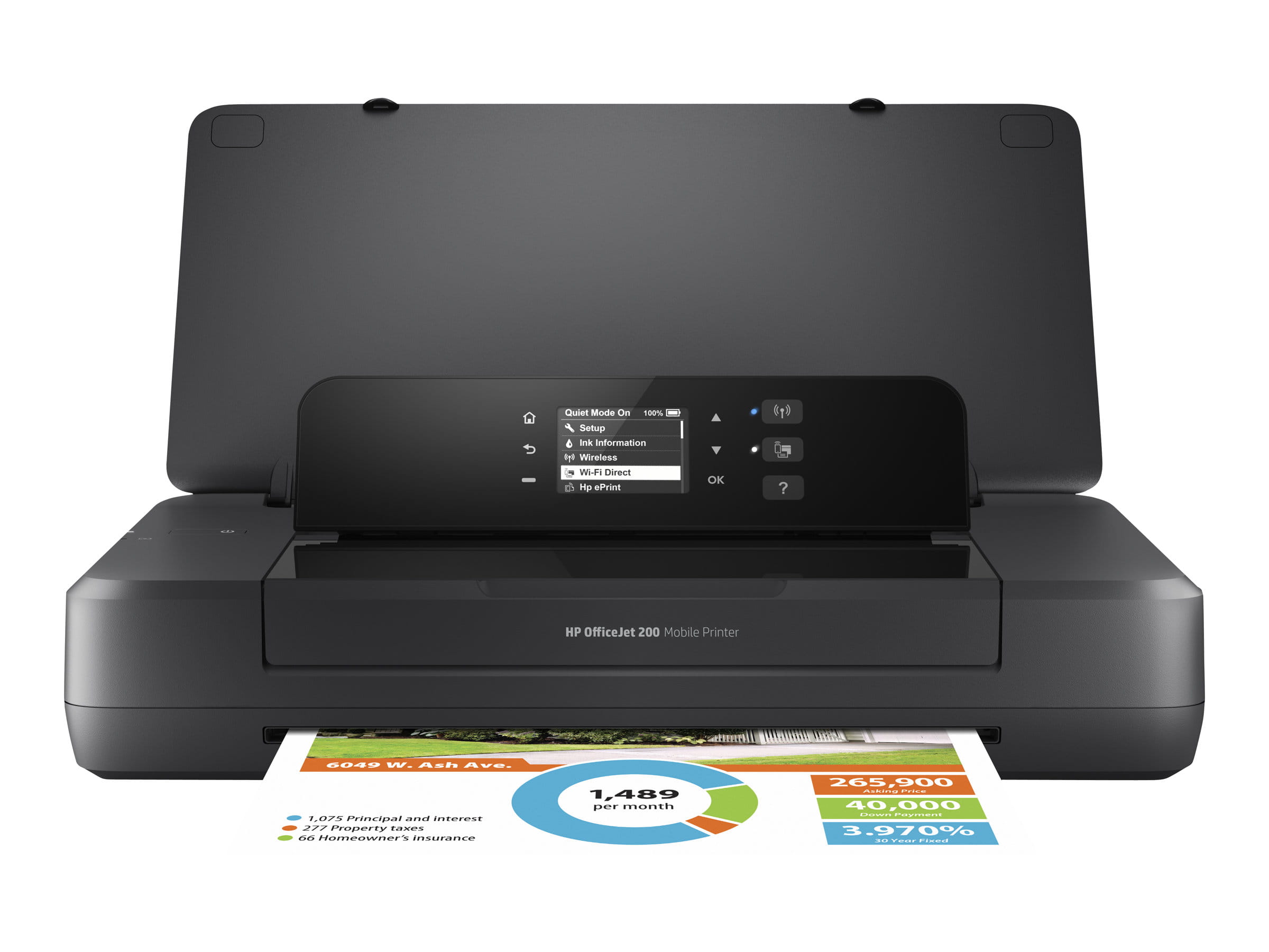 HP Officejet 200 Mobile Printer - Drucker - Farbe - Tintenstrahl - A4/Legal - 1200 x 1200 dpi - bis zu 20 Seiten/Min. (einfarbig)/