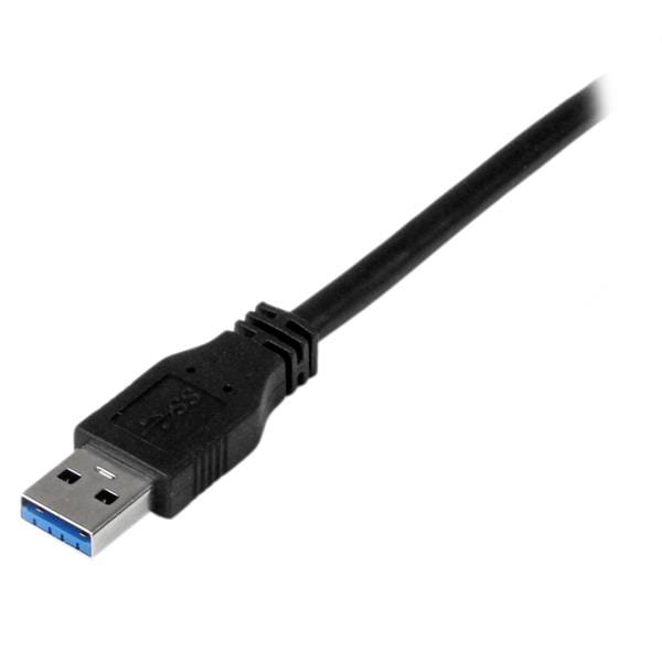 StarTech.com 1m zertifiziertes USB 3.0 SuperSpeed Kabel A auf B - Schwarz - USB 3 Anschlusskabel - Stecker/Stecker - USB-Kabel - USB Type B (M)