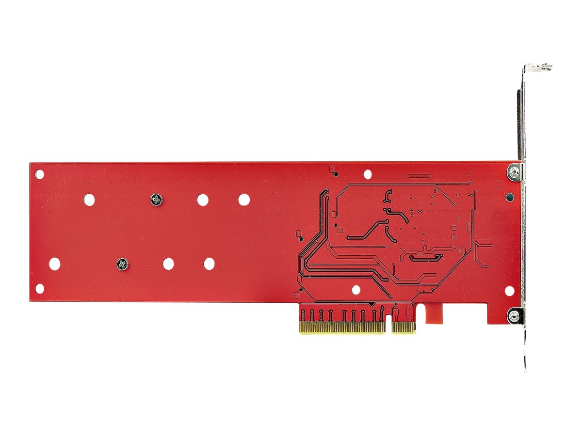 StarTech.com Dual M 2 PCIe AdapterKarte, PCIe x8/ x16 auf Dual AHCI oder NVMe M.2 SSDs, PCI Express 4.0, 7,8GB/s pro Laufwerk, Bifurkation Erforderlich - Windows/Linux Kompatibel (DUAL-M2-PCIE-CARD-B)