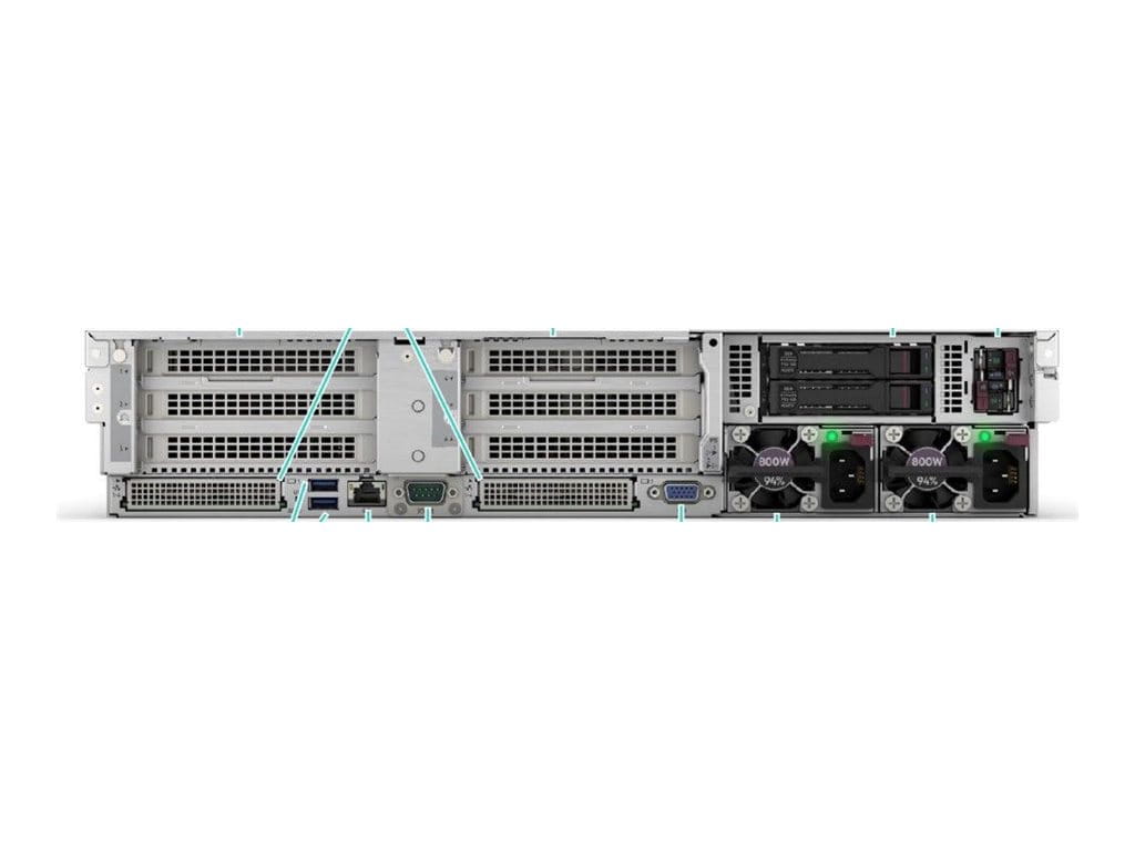 HPE ProLiant DL385 Gen11 - Server - Rack-Montage - 2U - zweiweg - 1 x EPYC 9015 / 3.6 GHz - RAM 64 GB - SATA/SAS/NVMe - Hot-Swap 6.4 cm (2.5")