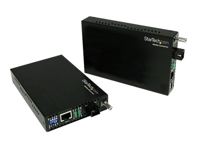 StarTech.com 10/100 Mbit/s Ethernet LWL / Glasfaser Single Mode WDM Medienkonverter Kit SC 20 km