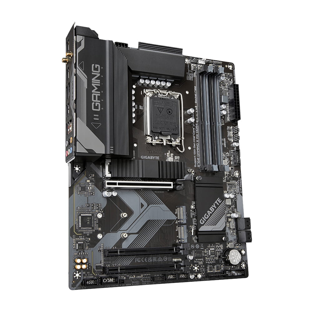 Gigabyte B760 GAMING X AX DDR4 - 1.X - Motherboard - micro ATX - LGA1700-Sockel - B760 Chipsatz - USB 3.2 Gen 2, USB-C 3.2 Gen2, USB 3.2 Gen 1, USB-C 3.2 Gen 1 - 2.5 Gigabit LAN, Wi-Fi 6E, Bluetooth - Onboard-Grafik (CPU erforderlich)