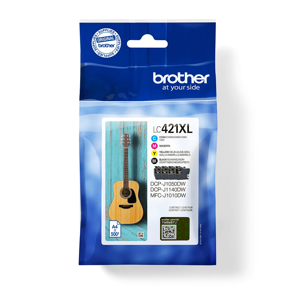 Brother LC421XL - 4er-Pack - XL - Schwarz, Gelb, Cyan, Magenta