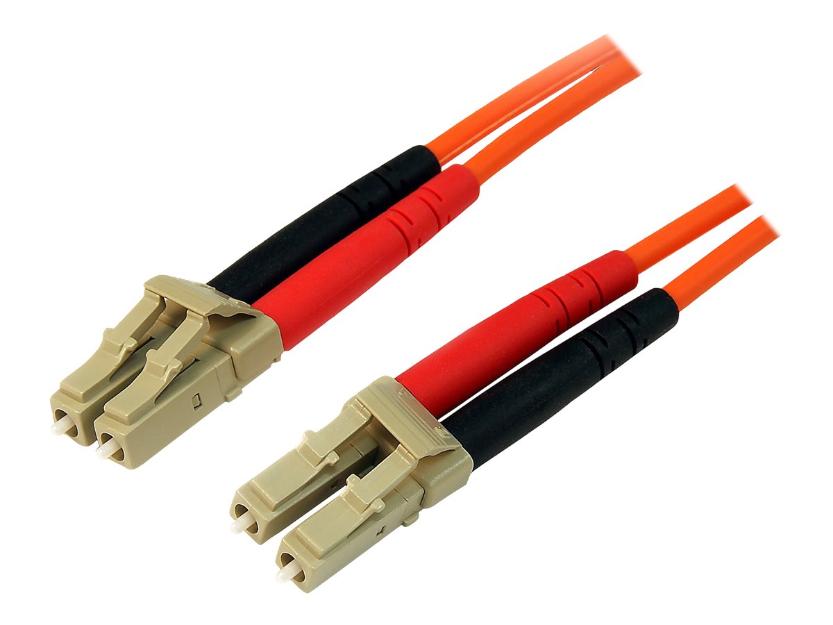 StarTech.com 3m Fiber Optic Cable - Multimode Duplex 50/125 - LSZH - LC/LC - OM2 - LC to LC Fiber Patch Cable - Netzwerkkabel - LC Multi-Mode (M)