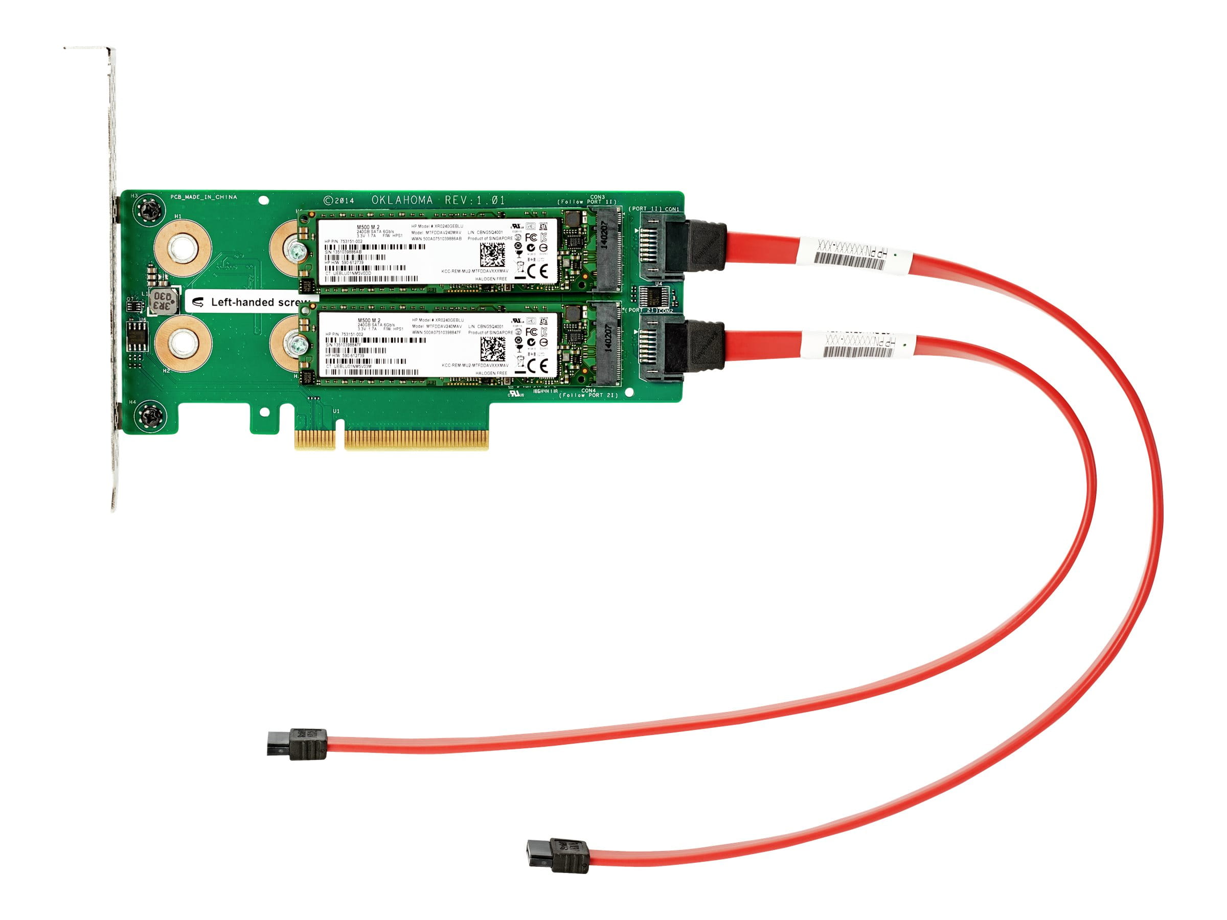 HPE Universal SATA HHHL M.2 Kit - Schnittstellenadapter