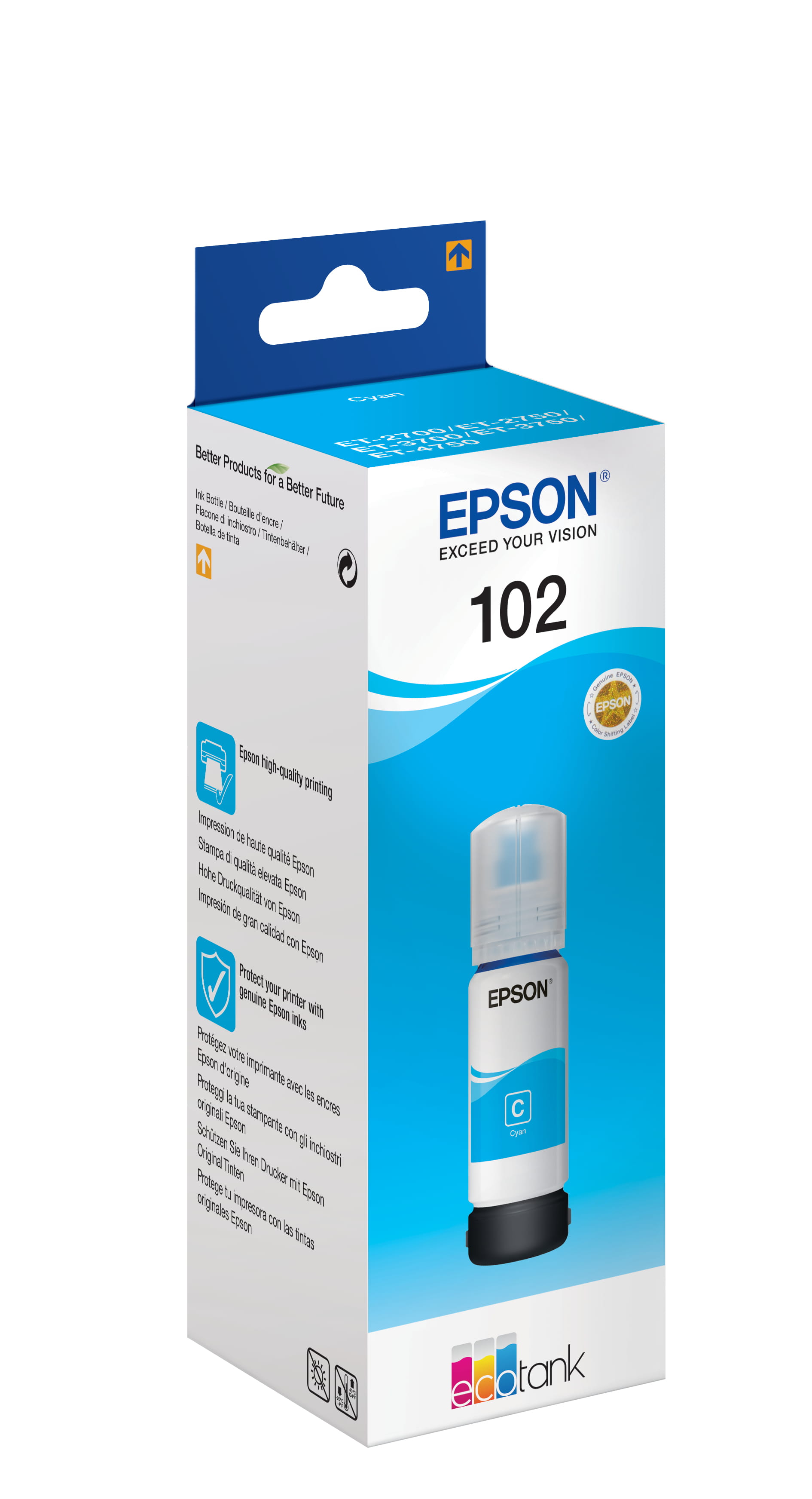 Epson 102 - 70 ml - Cyan - Original - Tintenbehälter