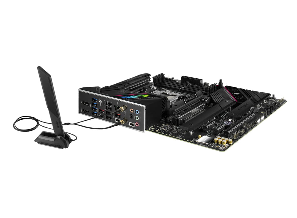 ASUS ROG Strix B650E-F Gaming WiFi - Motherboard - ATX - Socket AM5 - AMD B650 Chipsatz - USB-C 3.2 Gen 2x2, USB-C 3.2 Gen2, USB 3.2 Gen 2, USB 3.2 Gen 1 - 2.5 Gigabit LAN, Wi-Fi 6, Bluetooth - Onboard-Grafik (CPU erforderlich)