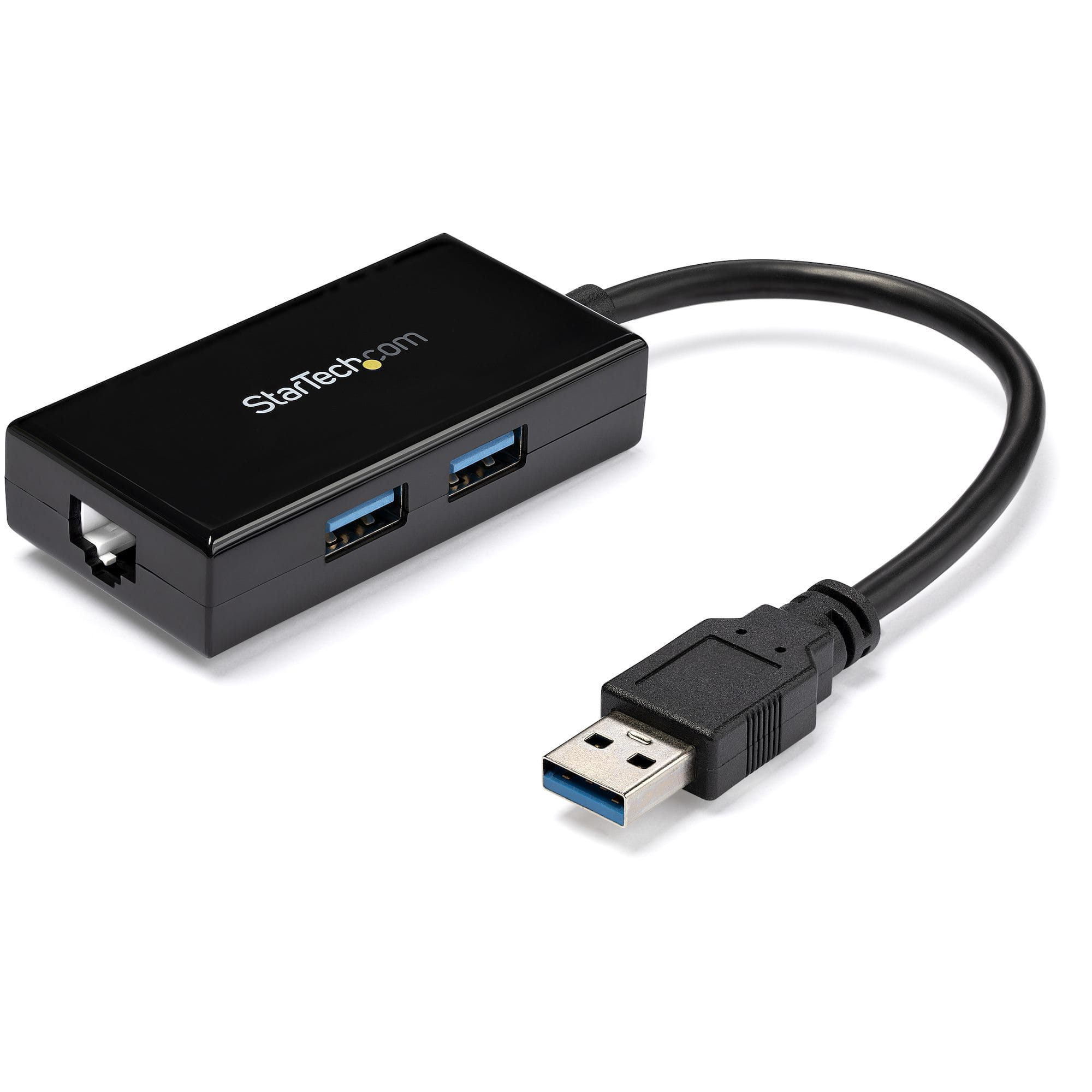 StarTech.com USB 3.0 auf Gigabit Netzwerk Adapter mit 2 Port USB Hub - Native Treiber-Unterstützung (Windows, Mac und Chrome OS)