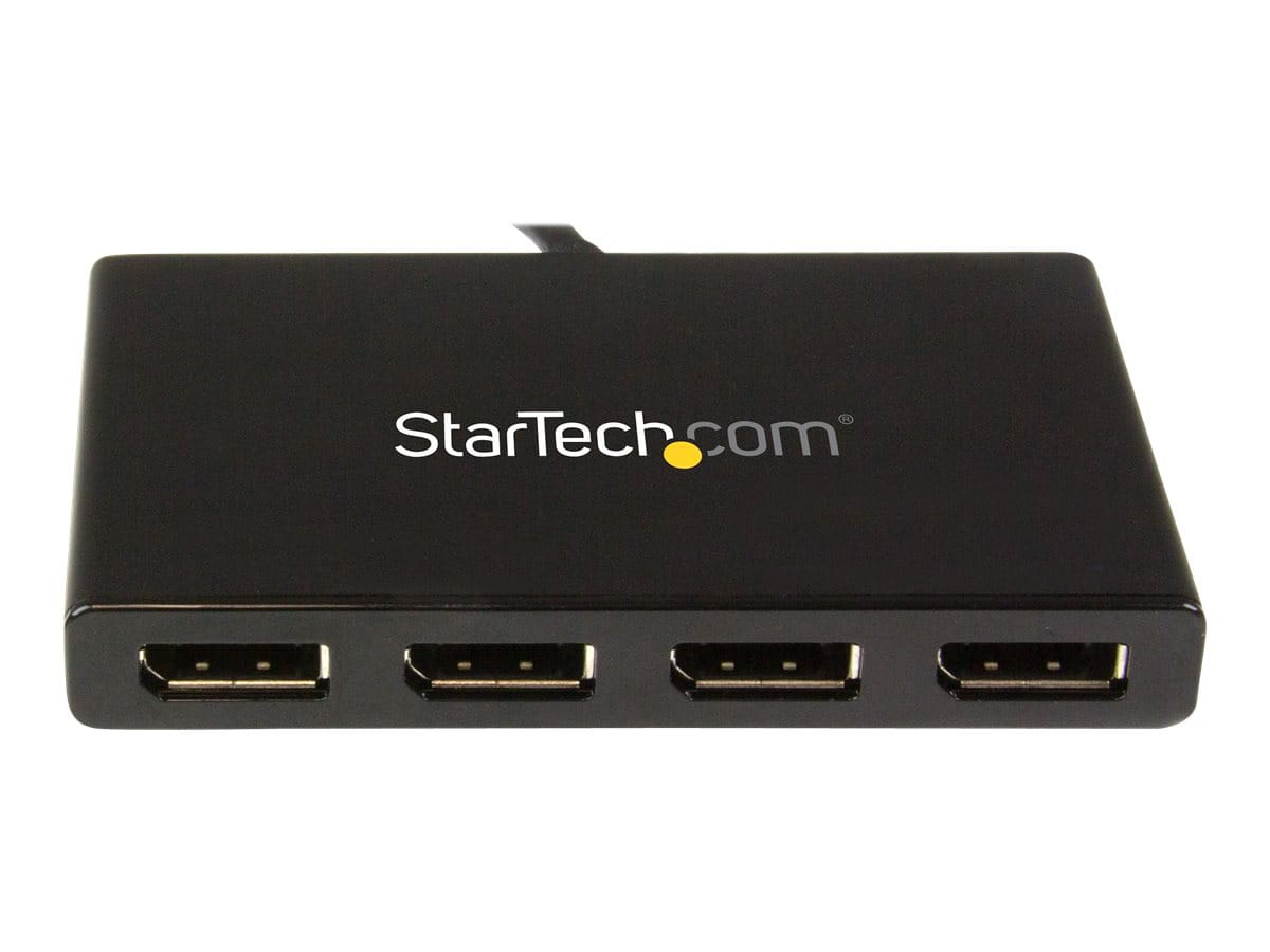 StarTech.com 4-Port Multi Monitor Adapter - DisplayPort 1.2 MST-Hub - 4x 1080p - DisplayPort Video-Splitter für erweiterte Desktop-Modi auf Windows-PCs - DP zu Quad DP-Monitoren (MSTDP124DP)