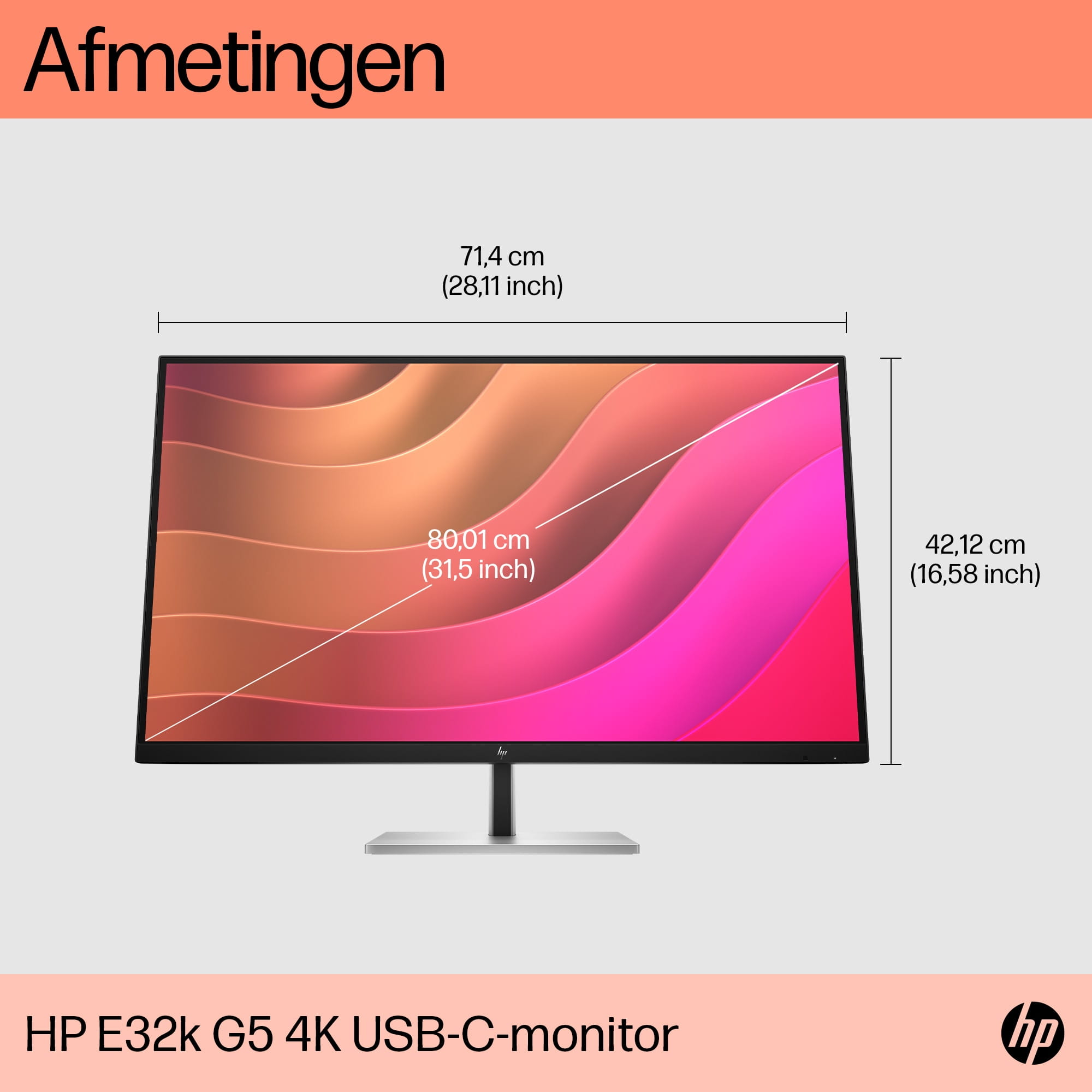 HP E32K G5 - E-Series - LED-Monitor - 80 cm (31.5")