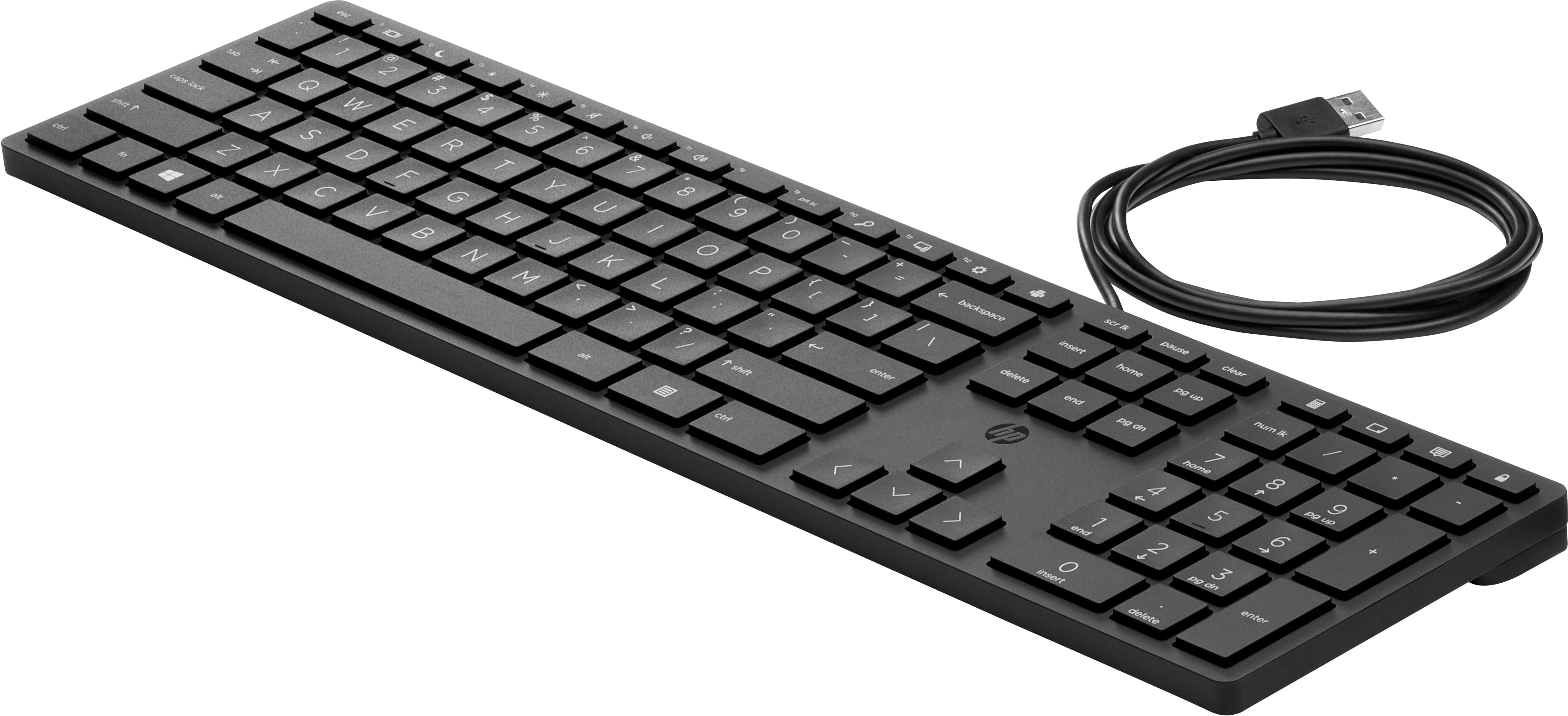 HP Desktop 320K - Tastatur - USB - QWERTY - Englisch (Packung mit 12)