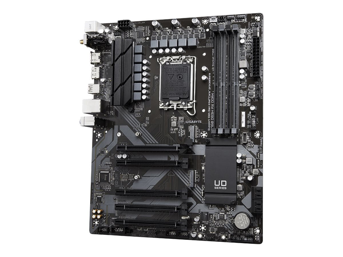 Gigabyte B760 DS3H AX DDR4 - 1.X - Motherboard - ATX - LGA1700-Sockel - B760 Chipsatz - USB-C 3.2 Gen 2x2, USB 3.2 Gen 2, USB 3.2 Gen 1 - Gigabit LAN, Wi-Fi 6E - Onboard-Grafik (CPU erforderlich)