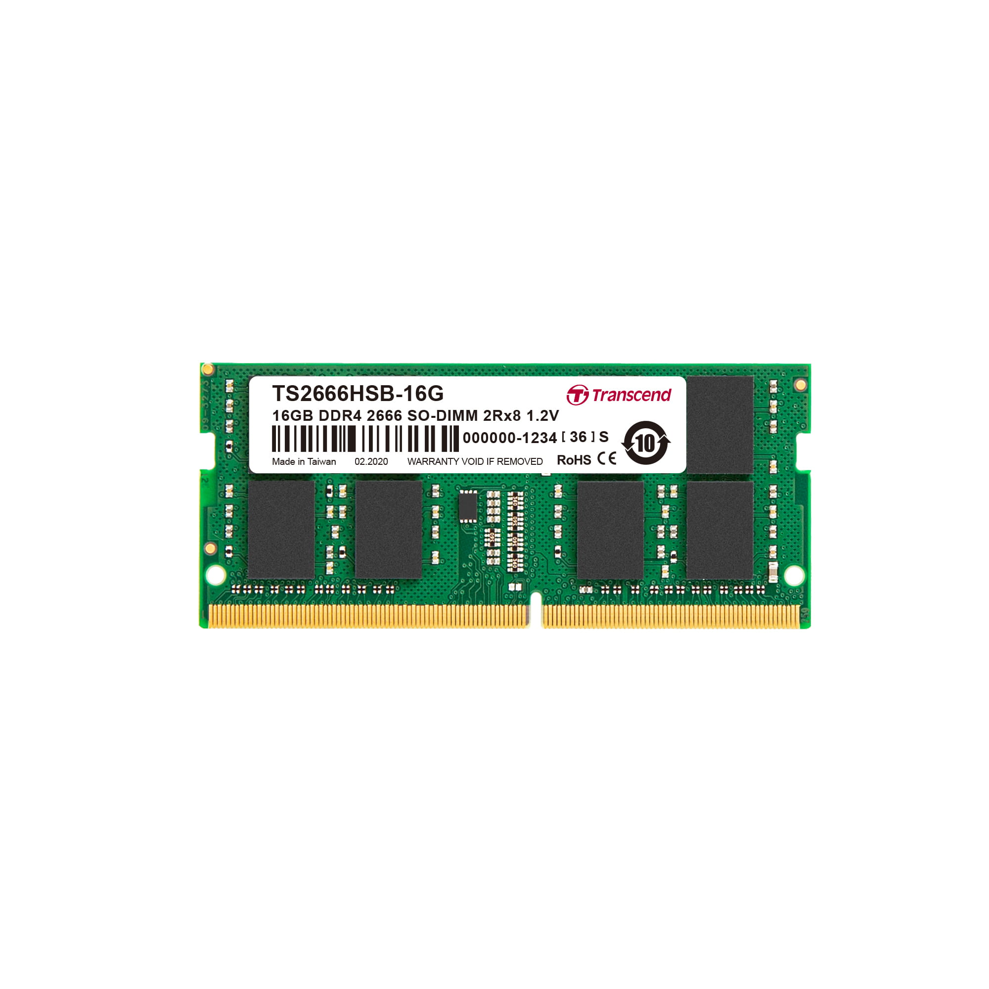 Transcend DDR4 - Modul - 16 GB - SO DIMM 260-PIN