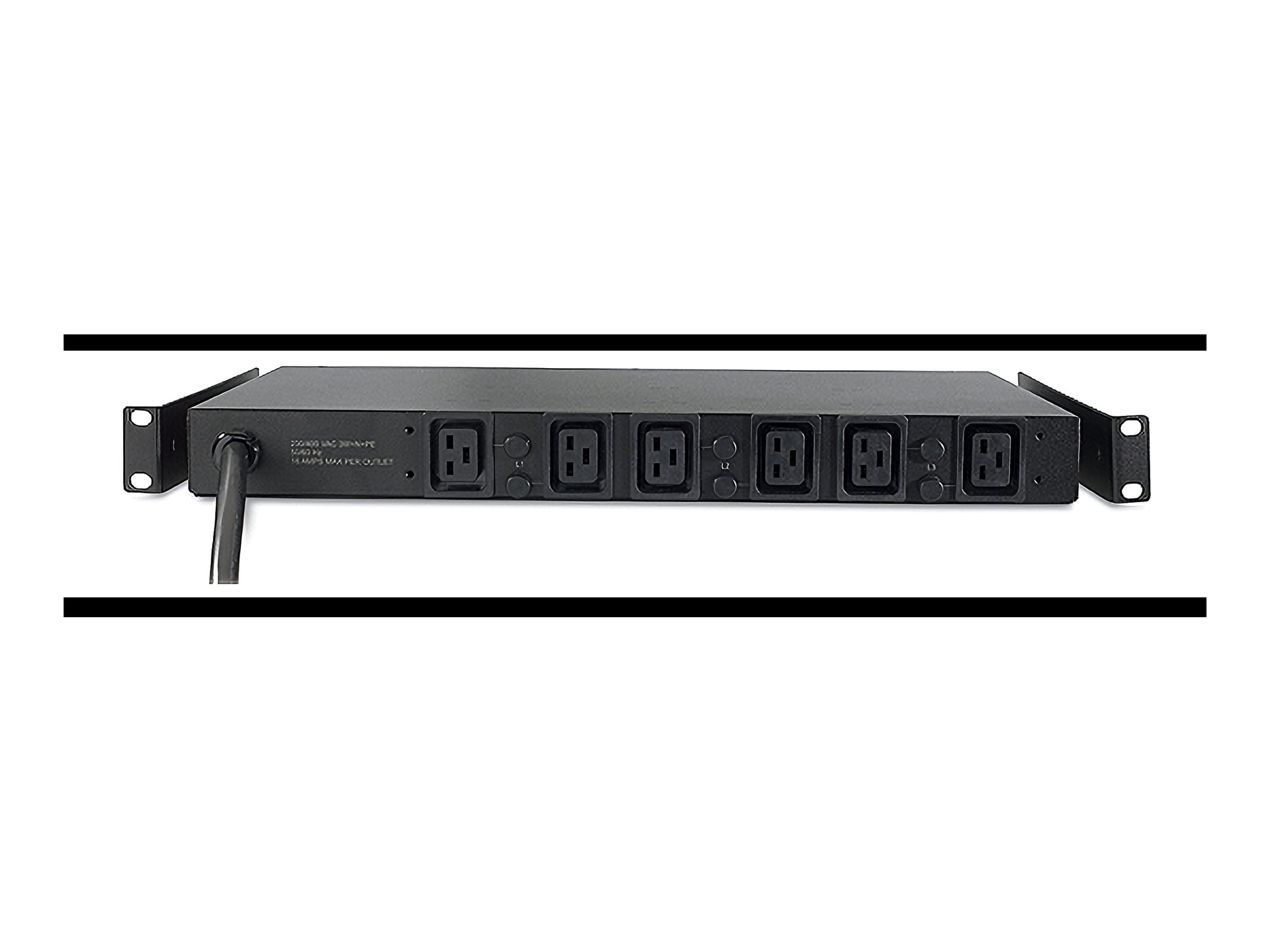 APC Basic Rack PDU - Steckdosenleiste (Rack - einbaufähig) - Wechselstrom 208 V - 3 Phasen - Eingabe, Eingang Hubbell CS8365C - Ausgangsanschlüsse: 6 (IEC 60320 C19)