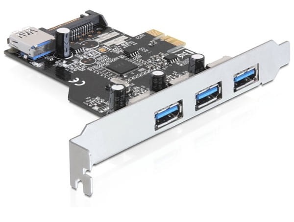 Delock PCI Express Card > 3 x external + 1 x internal USB 3.0