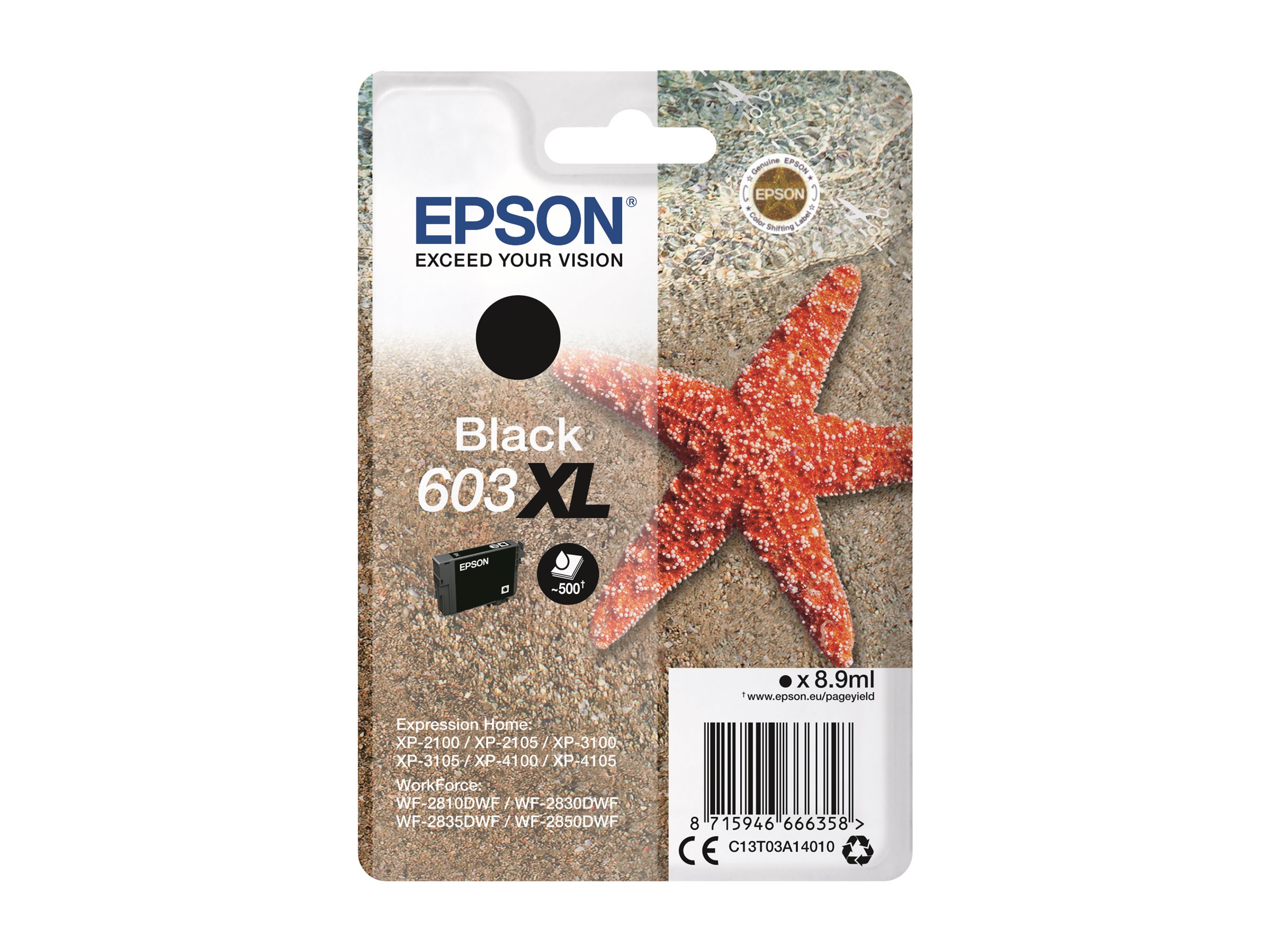 Epson 603XL - 8.9 ml - XL - Schwarz - original