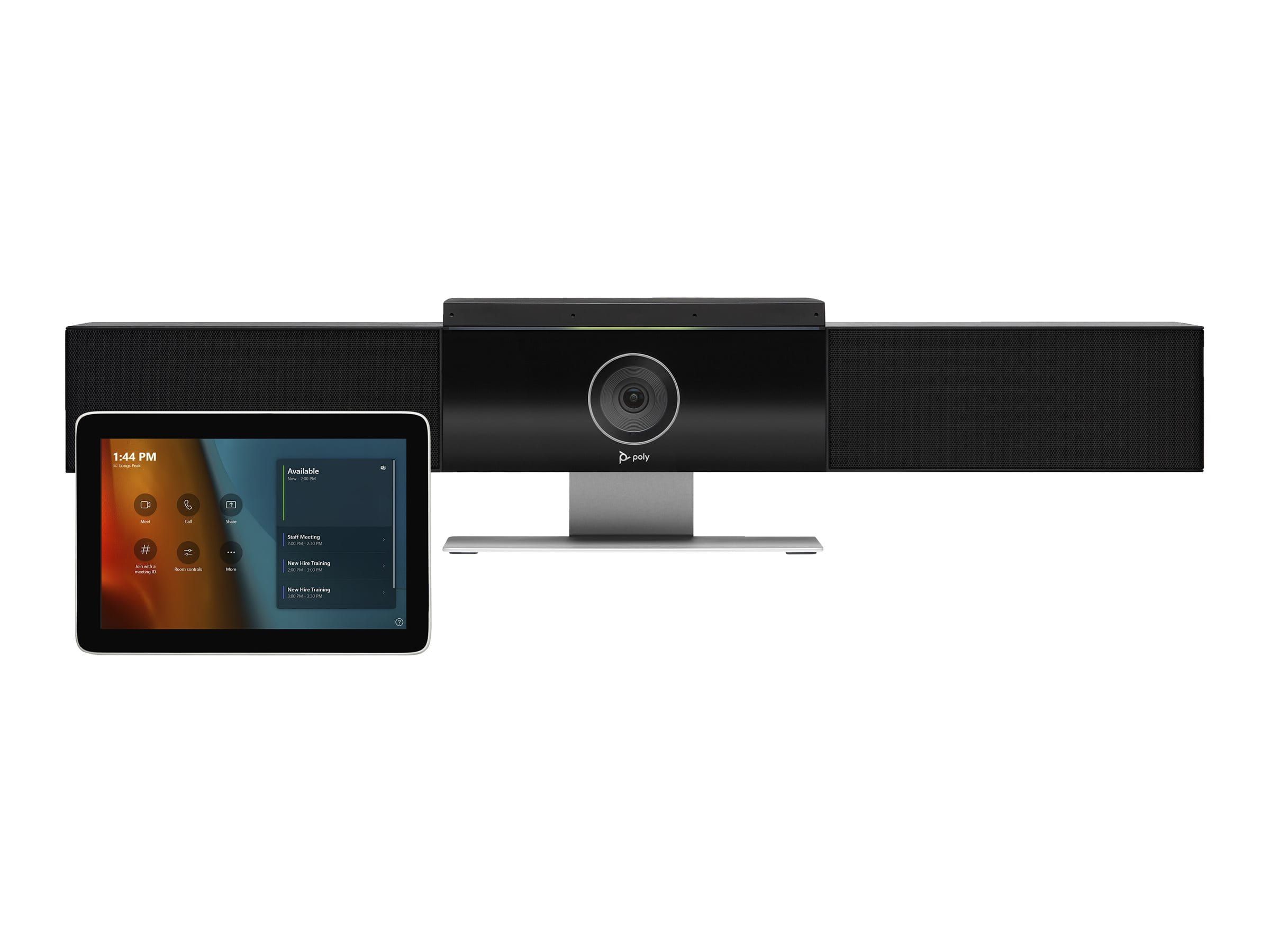 Poly Microsoft Teams Rooms - Base Kit - Kit für Videokonferenzen (HP Mini Conferencing PC, Poly GC8 Touchcontroller, Cat5e Extender)