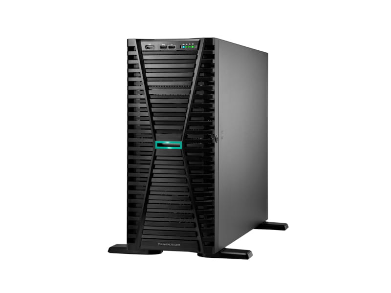 HPE ProLiant ML110 Gen11 - Server - Tower - 4.5U - 1-Weg - 1 x Xeon Silver 4510 / 2.4 GHz - RAM 32 GB - SATA/NVMe - Hot-Swap 8.9 cm (3.5") (Smart Choice)