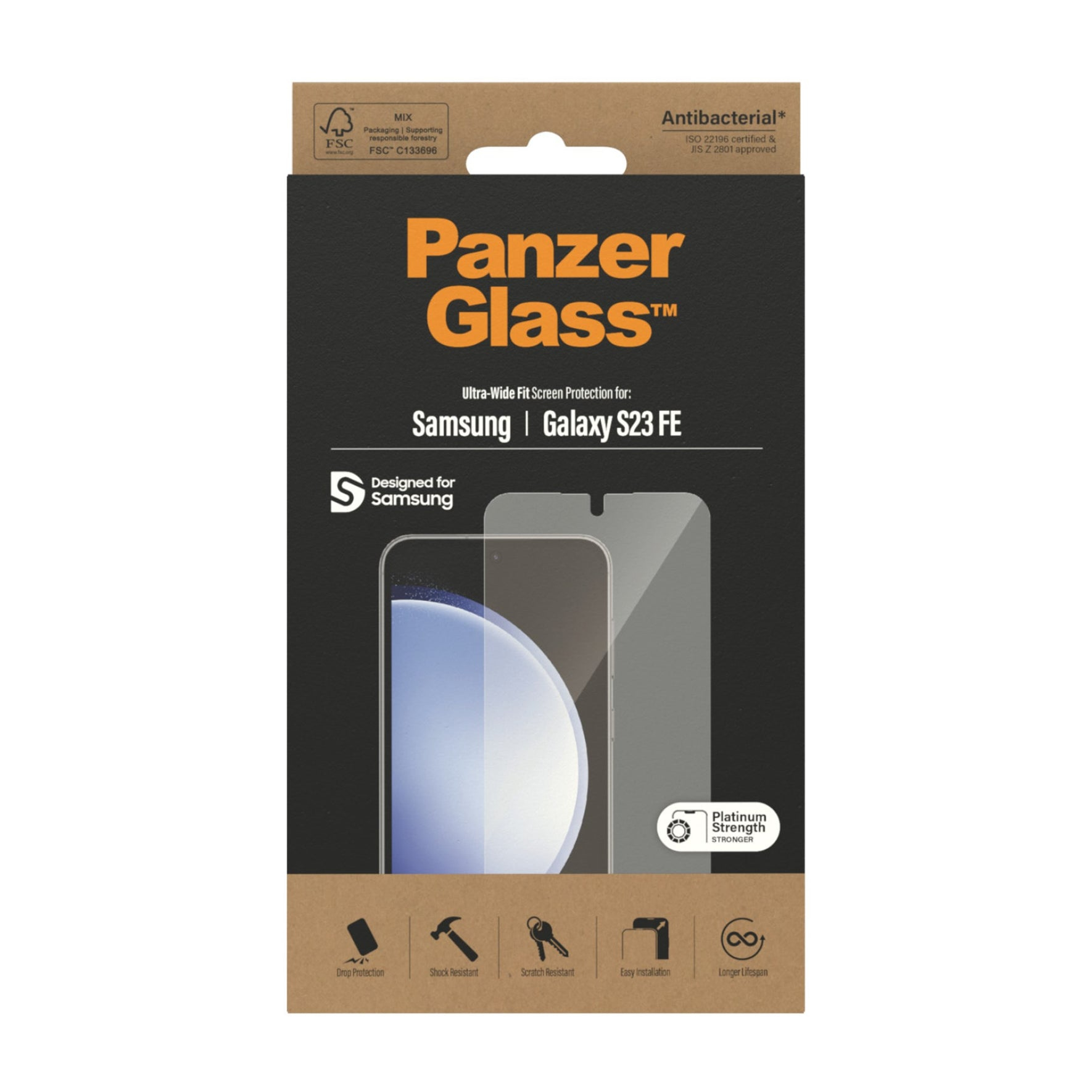 PanzerGlass Bildschirmschutz für Handy - ultra-fit