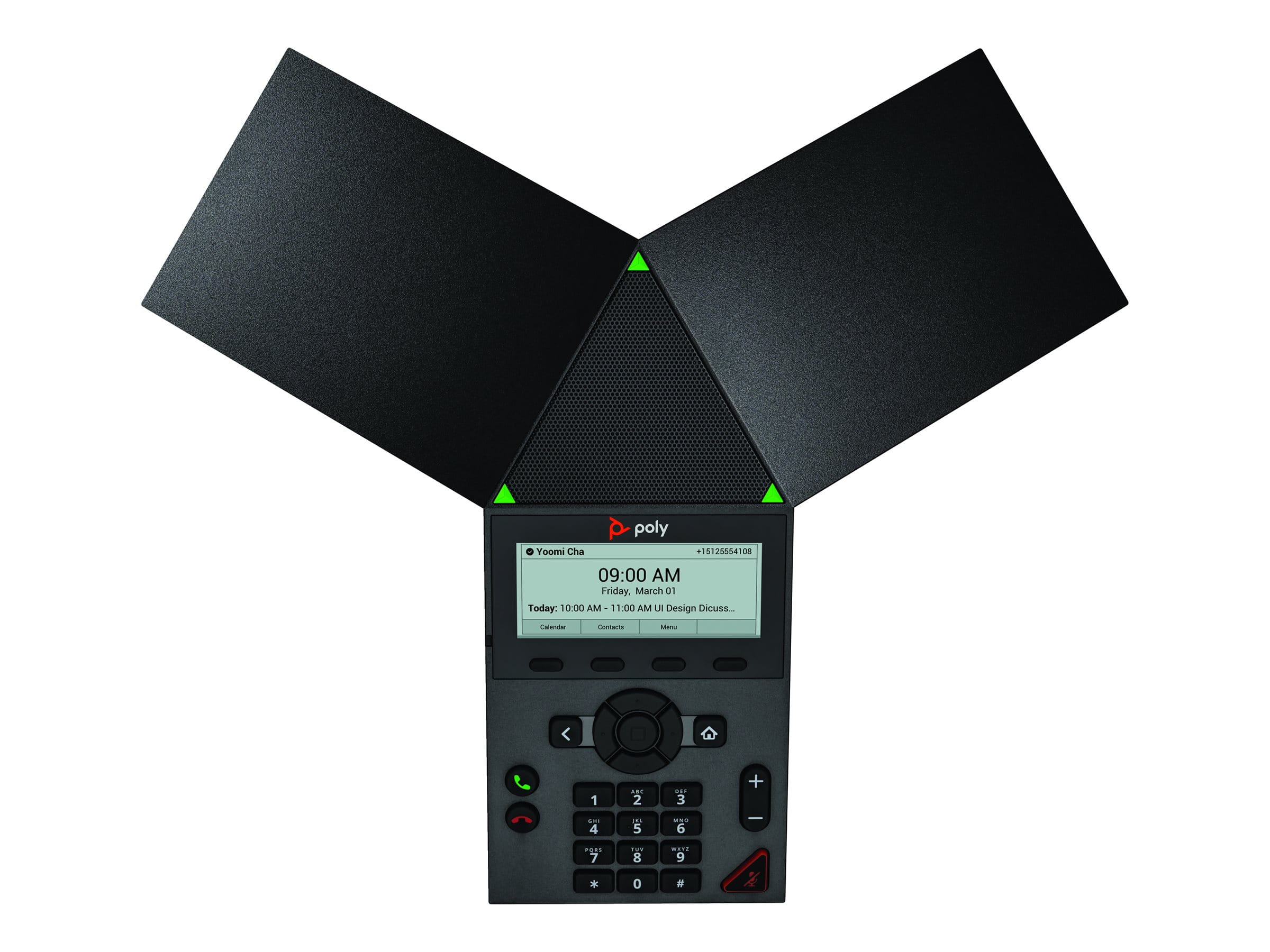 Poly Trio 8300 - VoIP-Konferenztelefon - mit Bluetooth-Schnittstelle mit Rufnummernanzeige/Anklopffunktion - IEEE 802.11a/b/g/n (Wi-Fi)