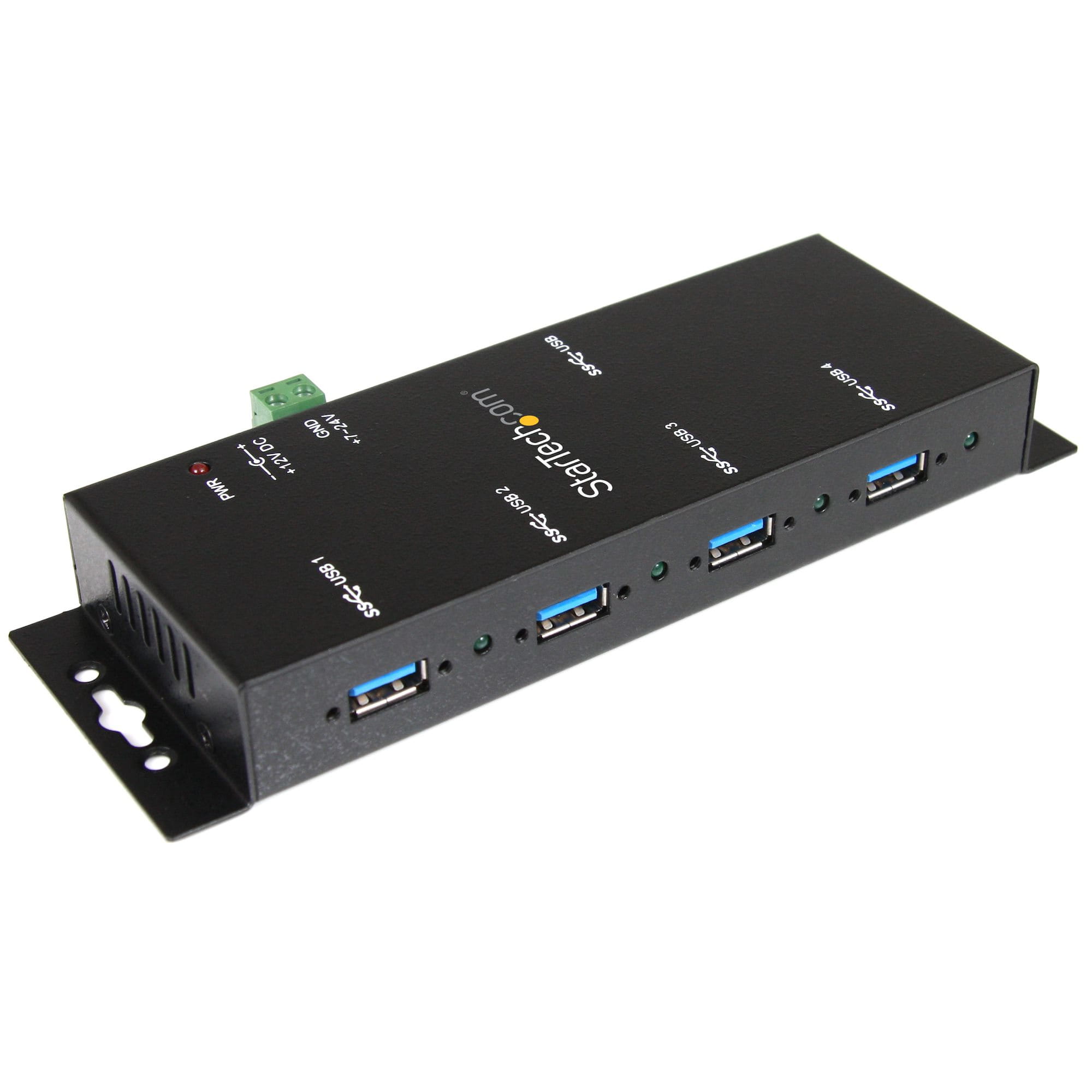 StarTech.com Montierbarer 4 Port Industrieller USB 3.0 SuperSpeed Hub inkl. Netzteil