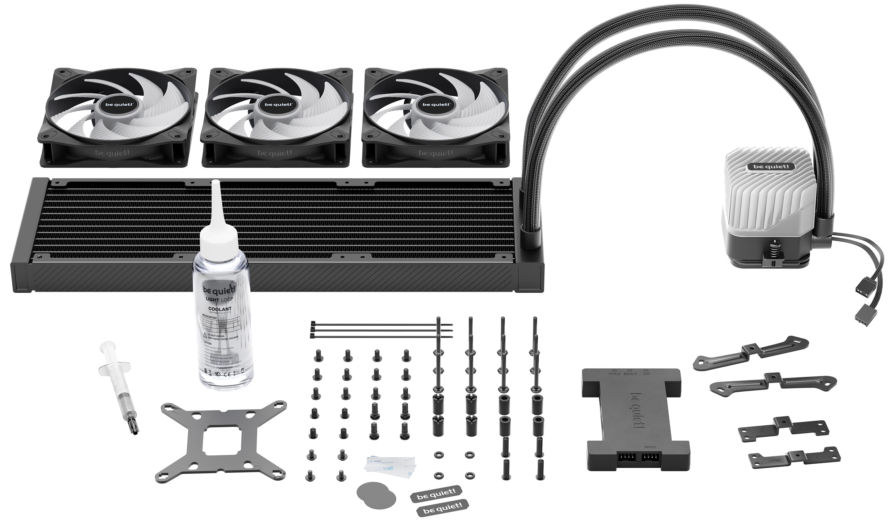 Be Quiet! Light Loop - Prozessor-Flüssigkeitskühlsystem - Kühlergröße: 360 mm - (für: LGA1150, LGA1151, LGA1155, LGA1851, LGA1700, LGA1200, AM4, AM5)
