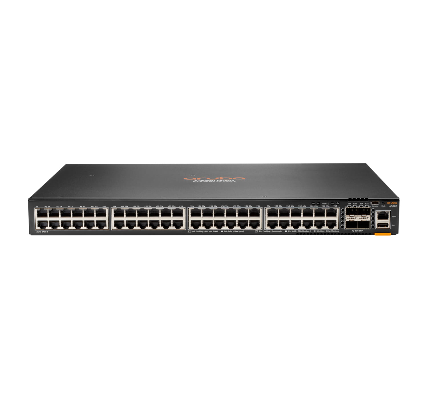 HPE Aruba CX 6300F - Switch - nur horizontale Oberflächenmontage - L3 - managed - 48 x 10/100/1000 (PoE+)