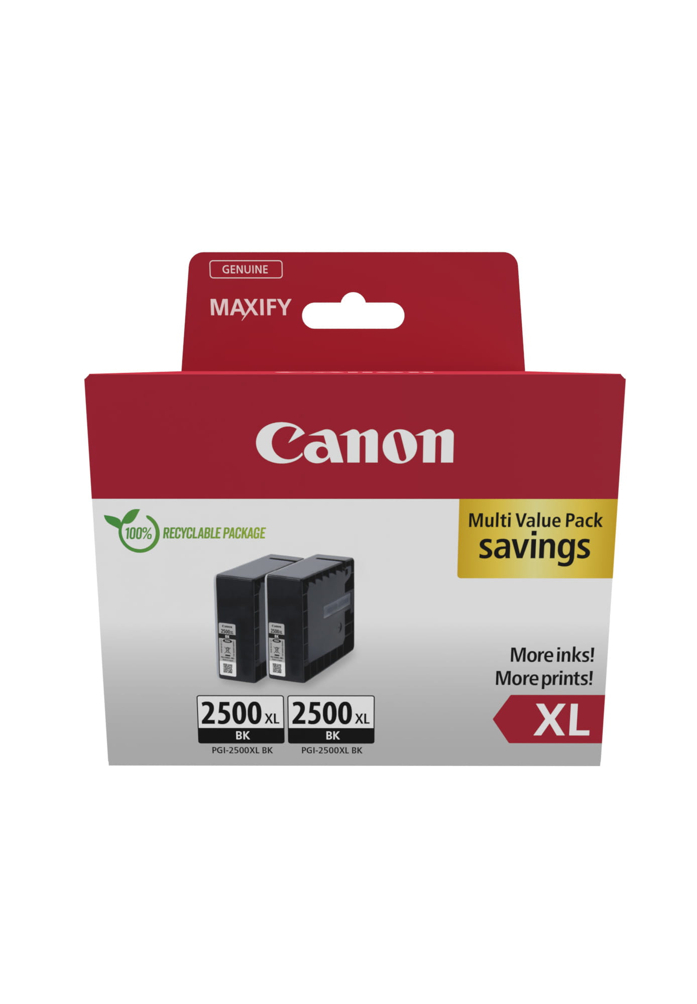 Canon PGI-2500XL BK Twin Pack - 2er-Pack - 70.9 ml