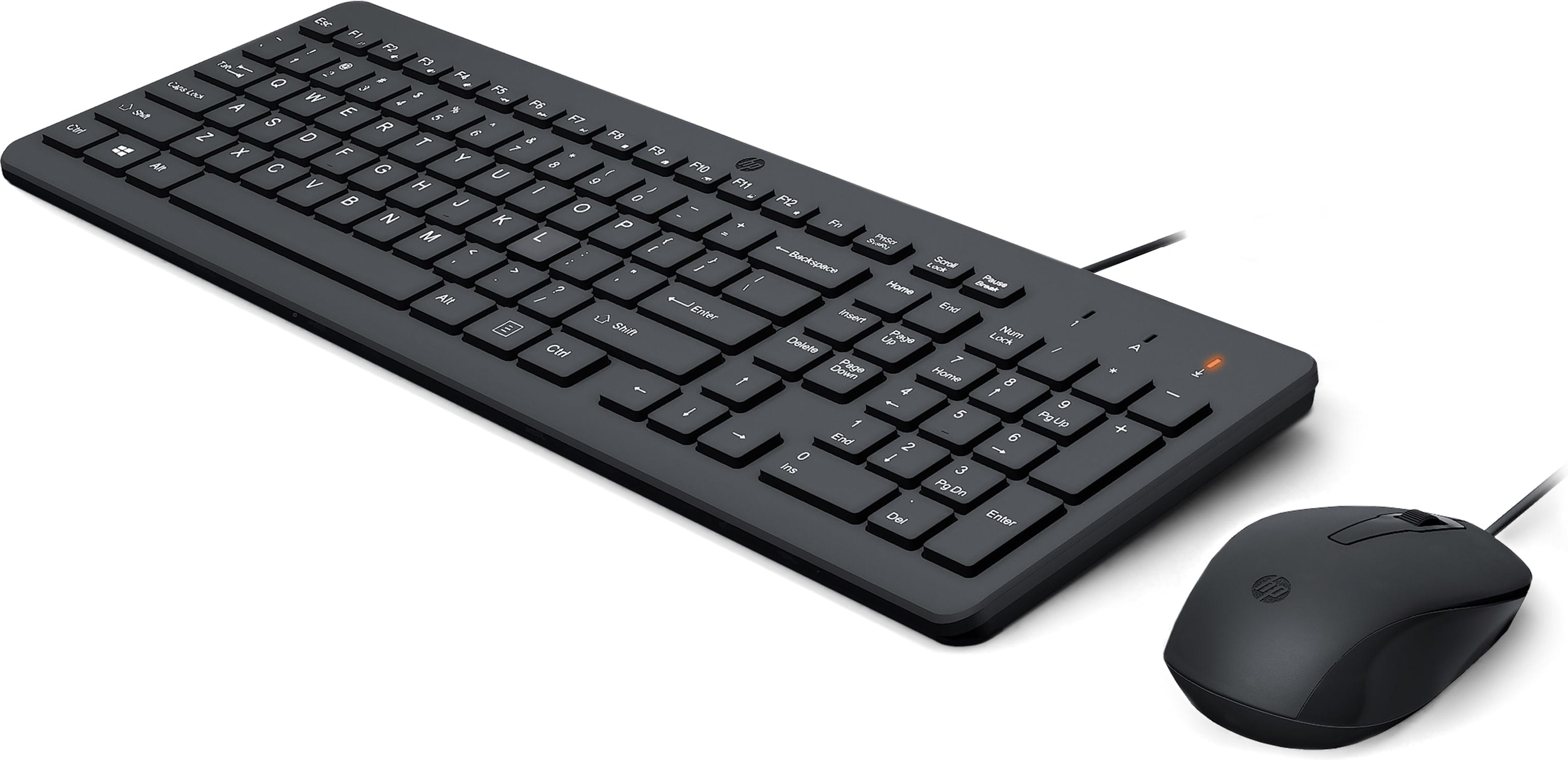 HP 150 - Tastatur-und-Maus-Set - USB - QWERTY