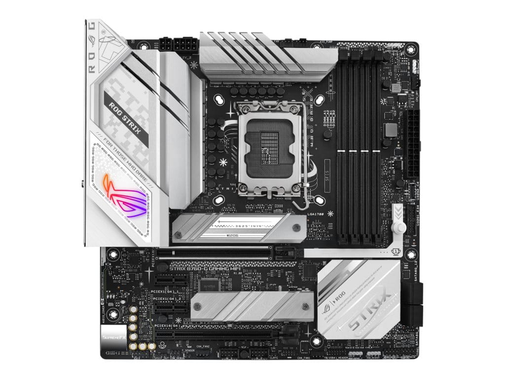 ASUS ROG STRIX B760-G GAMING WIFI - Motherboard - micro ATX - LGA1700-Sockel - B760 Chipsatz - USB 3.2 Gen 1, USB 3.2 Gen 2, USB-C 3.2 Gen2, USB-C 3.2 Gen 2x2, USB-C 3.2 Gen 1 - 2.5 Gigabit LAN, Bluetooth, Wi-Fi - Onboard-Grafik (CPU erforderlich)