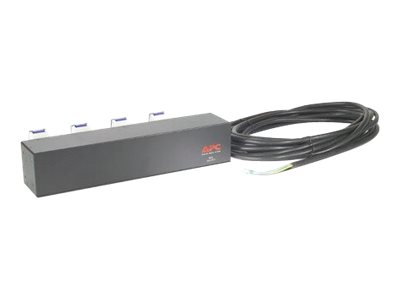 APC Basic Rack PDU - Steckdosenleiste (Rack - einbaufähig) - Wechselstrom 230 V - Eingabe, Eingang fest verdrahtet - Ausgangsanschlüsse: 4 (IEC 60309)