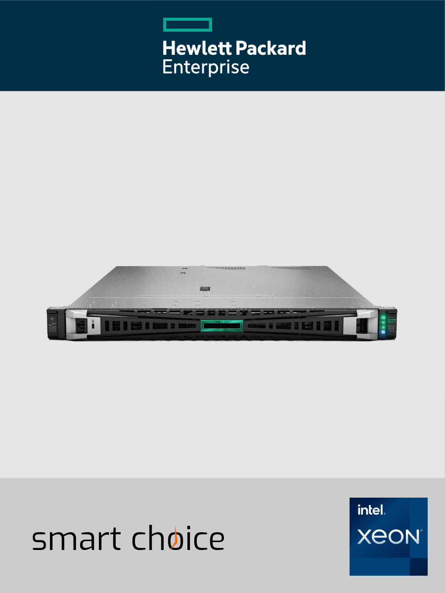 HPE ProLiant DL320 Gen11 - Server - Rack-Montage - 1U - zweiweg - 1 x Xeon Gold 6530 / 2.1 GHz - RAM 128 GB - SATA/SAS/PCI Express - Hot-Swap 6.4 cm (2.5") (Smart Choice)