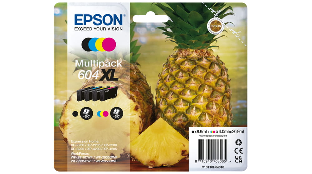 Epson 604XL Multipack - 4er-Pack - XL - Schwarz, Cyan, Magenta, Gelb