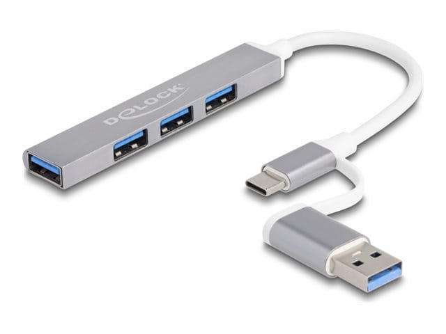Delock Hub - 3 x USB 2.0 + 1 x USB 3.2 Gen 1