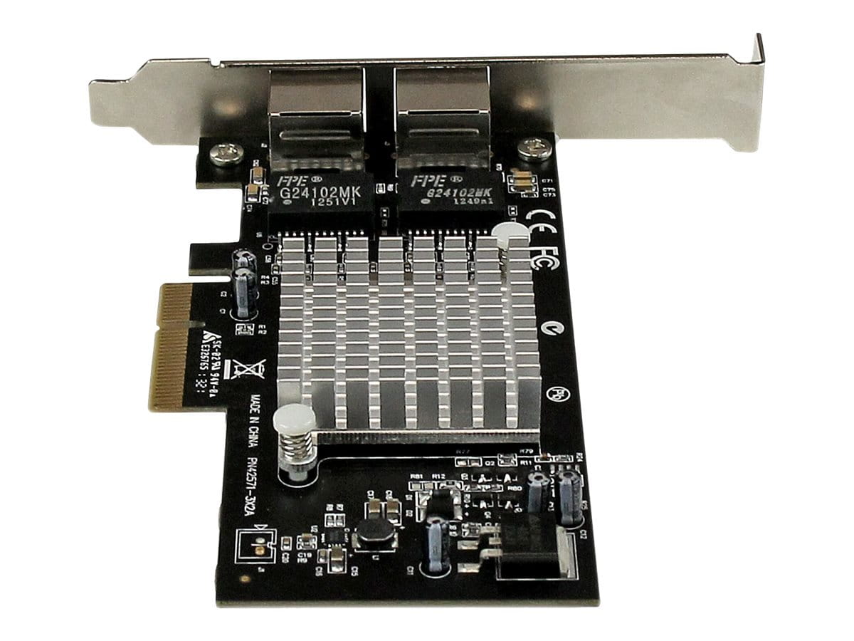 StarTech.com Dual Port PCI Express (PCIe x4) Gigabit Ethernet Server Adapter - 2 Port Network Card - Intel i350 NIC - GbE Network Card (ST2000SPEXI)