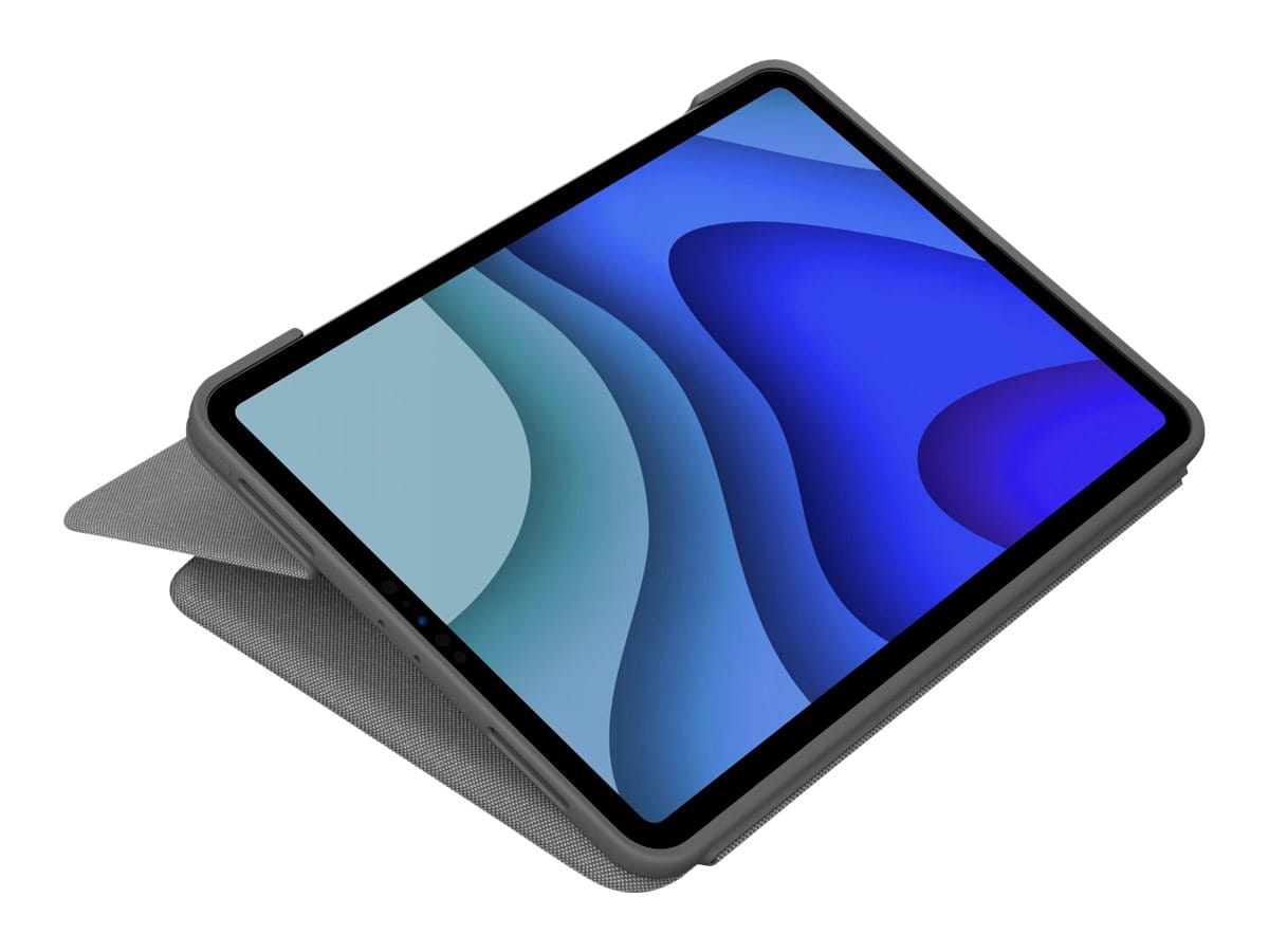 Logitech Folio Touch - Tastatur und Foliohülle - mit Trackpad - hinterleuchtet - Apple Smart connector - QWERTY - Italienisch - Graphite - für Apple 11-inch iPad Pro (1. Generation, 2. Generation)