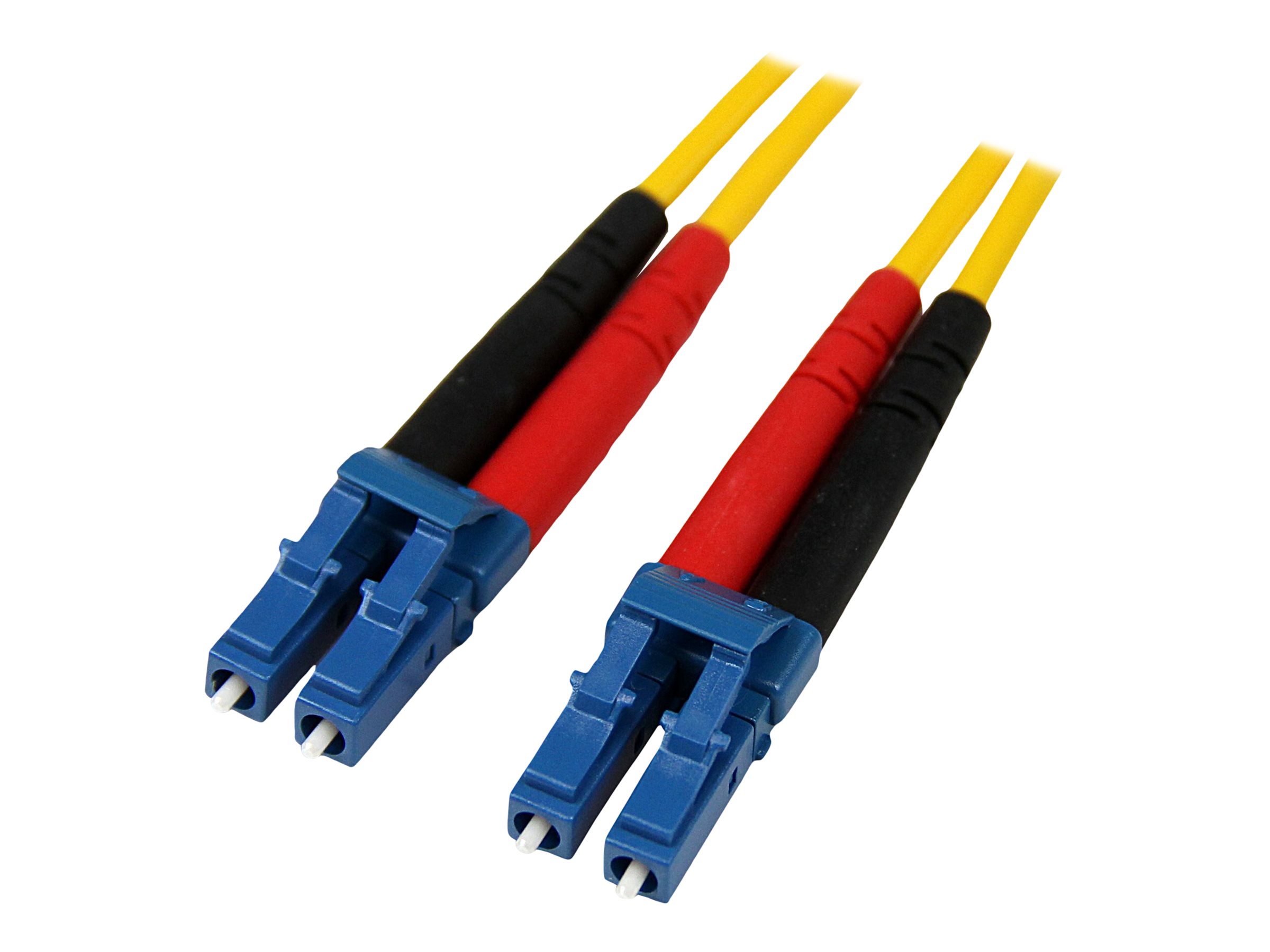 StarTech.com 1m Fiber Optic Cable - Single-Mode Duplex 9/125 - LSZH - LC/LC - OS1 - LC to LC Fiber Patch Cable (SMFIBLCLC1)