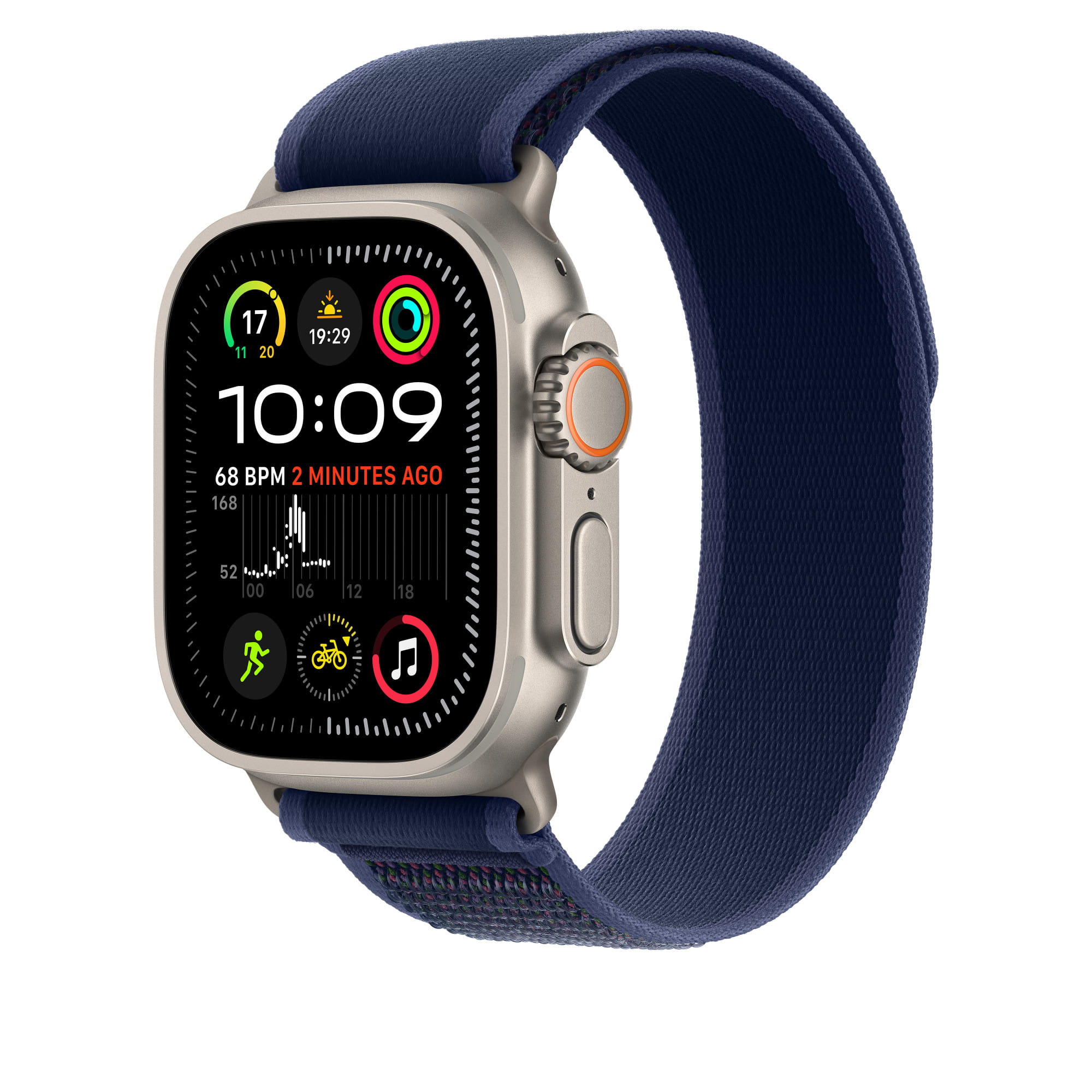 Apple Trail Loop - Loop für Smartwatch - 49 mm, natürliche Titan-Oberfläche