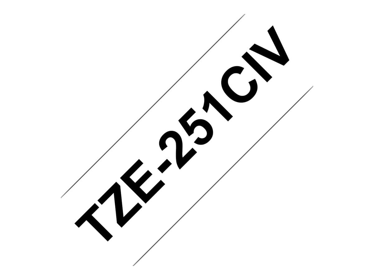 Brother TZ251CIV - Schwarz auf Weiß - Rolle (2,4 cm x 8 m)
