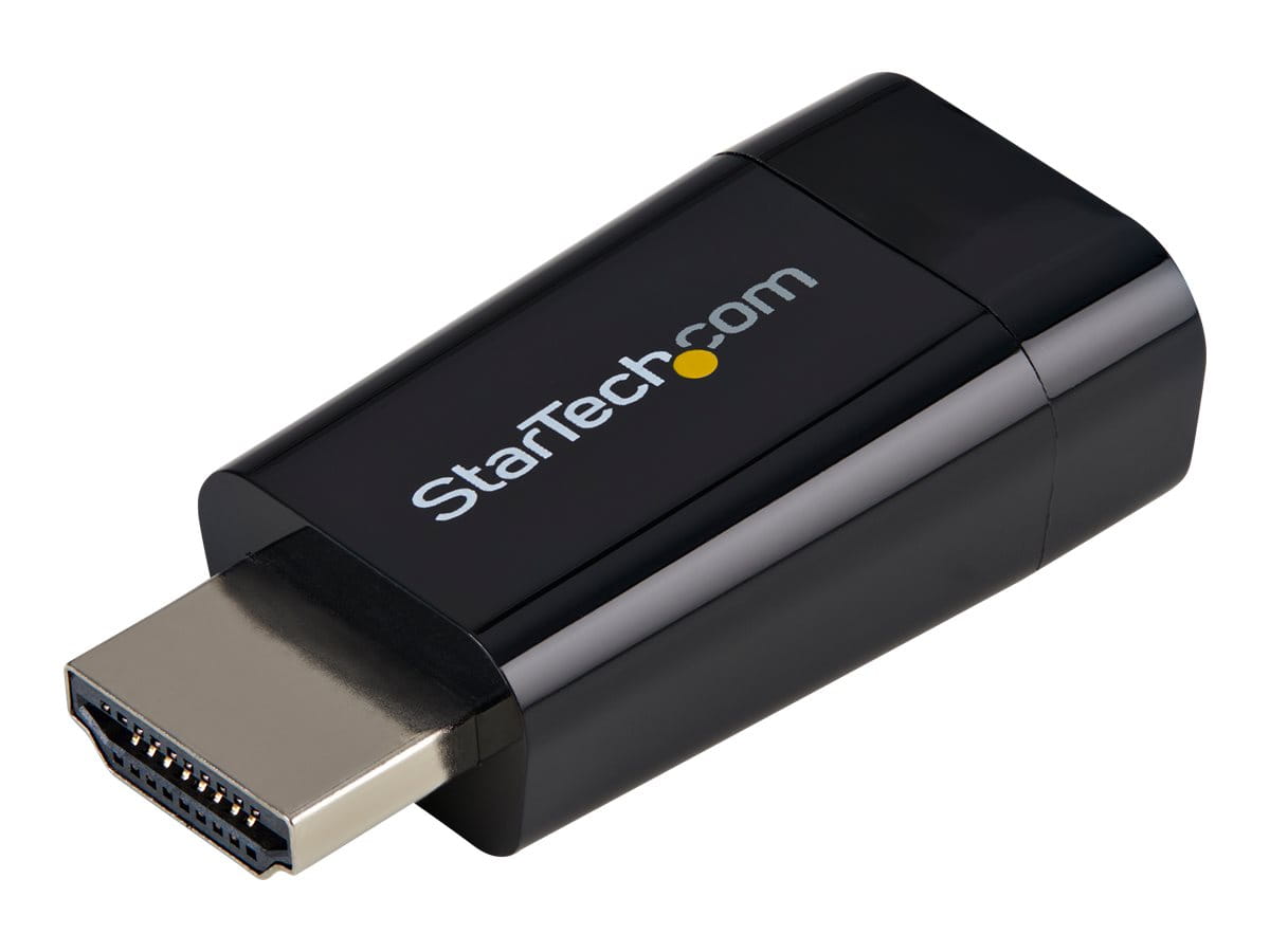 StarTech.com Kompakter HDMI auf VGA Adapter/ Konverter ideal für Chromebooks Ultrabooks & Laptops- HDMI zu VGA HD15 Wandler - 1920x1200 - Videoadapter - HDMI männlich zu HD-15 (VGA)