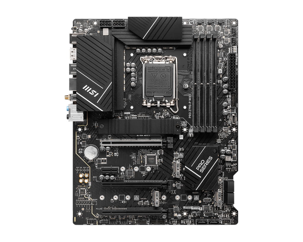 MSI PRO Z790-P WIFI - Motherboard - ATX - LGA1700-Sockel - Z790 Chipsatz - USB 3.2 Gen 1, USB 3.2 Gen 2, USB-C 3.2 Gen2, USB-C 3.2 Gen 2x2 - 2.5 Gigabit LAN, Wi-Fi 6, Bluetooth - Onboard-Grafik (CPU erforderlich)