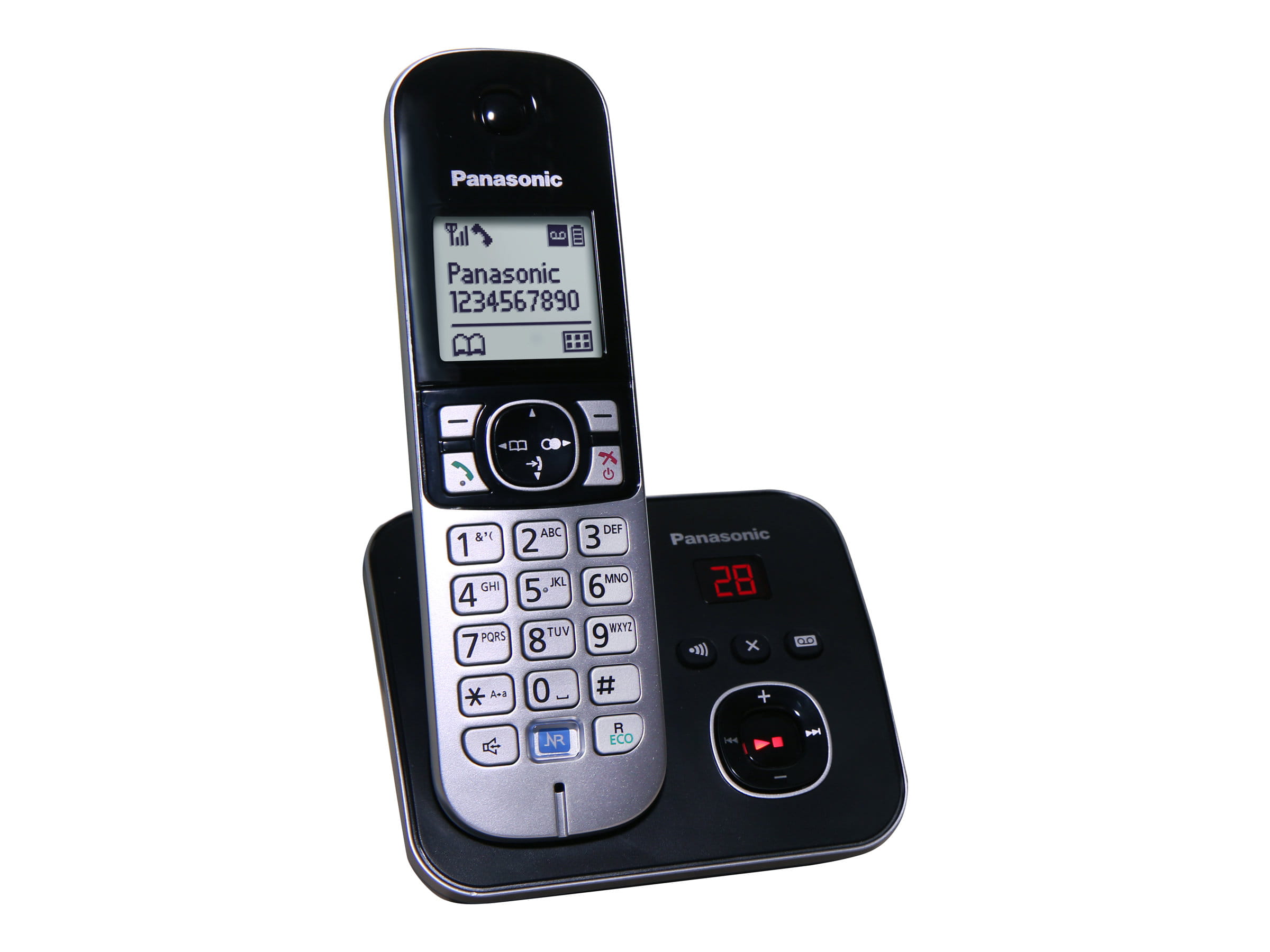 Panasonic KX-TG6821 - Schnurlostelefon - Anrufbeantworter mit Rufnummernanzeige