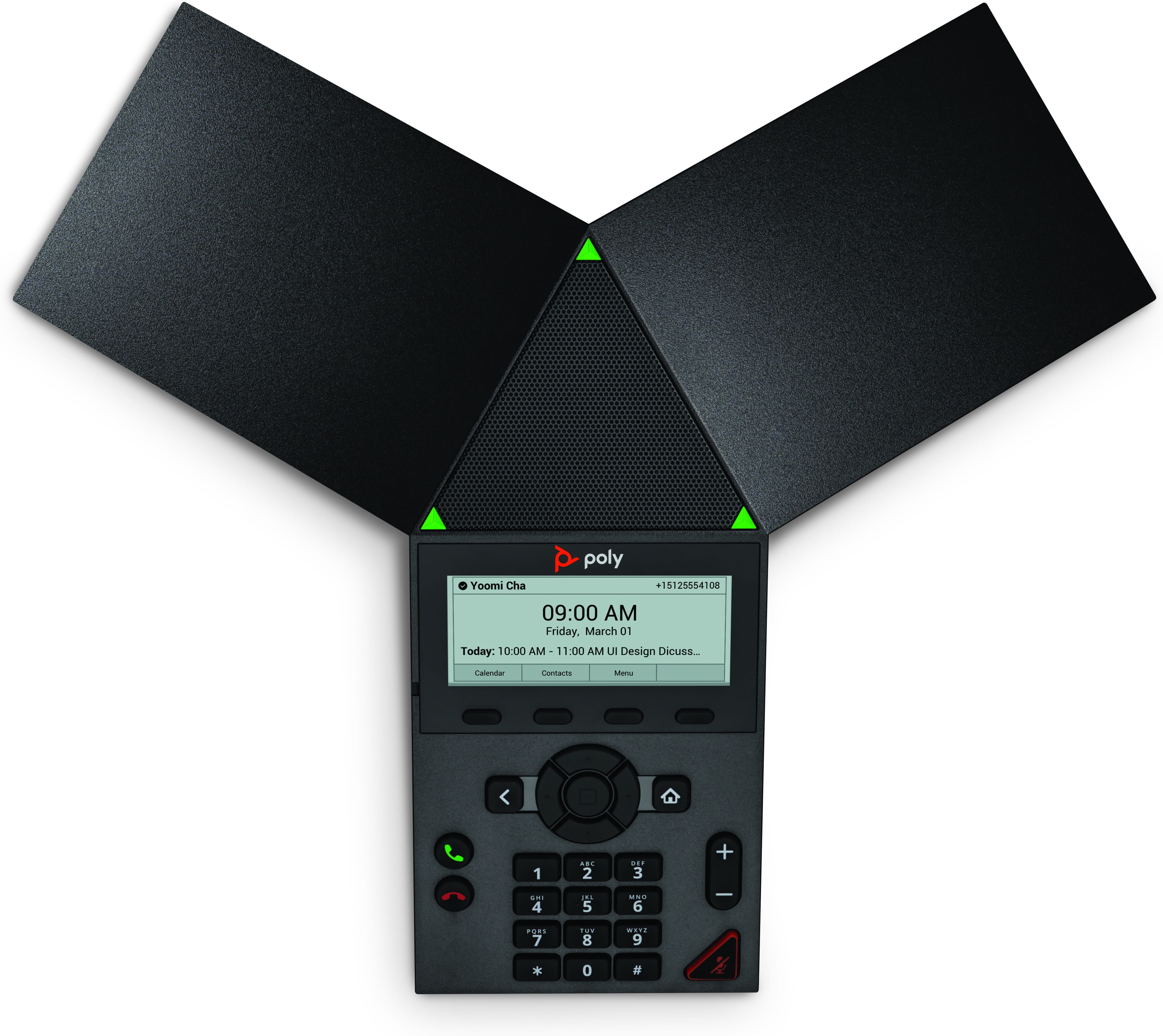 Poly Trio 8300 - VoIP-Konferenztelefon - mit Bluetooth-Schnittstelle mit Rufnummernanzeige/Anklopffunktion - IEEE 802.11a/b/g/n (Wi-Fi)