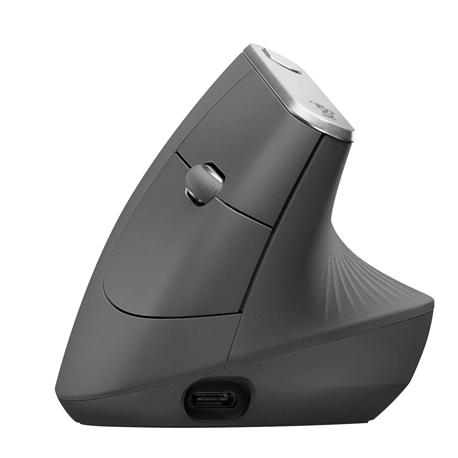 Logitech MX Vertical - Vertikale Maus - ergonomisch - optisch - 6 Tasten - kabellos, kabelgebunden - Bluetooth, 2.4 GHz - kabelloser Empfänger (USB)