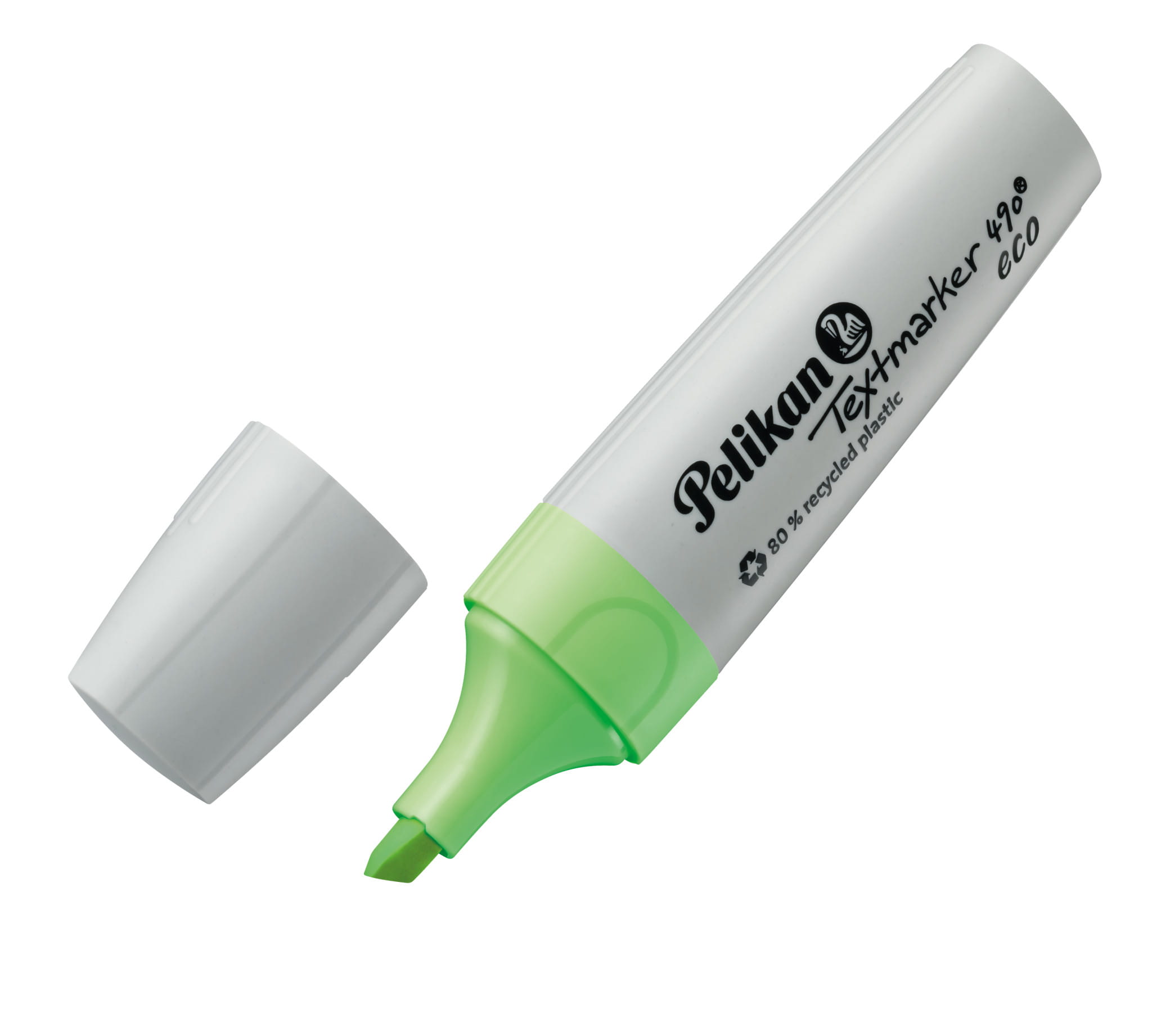 Pelikan Textmarker 490 eco, 6 Stück(e), Mehrfarbig, Meißel, Recycelbarer Kunststoff, Fett/Fein/Mittel, 1 mm