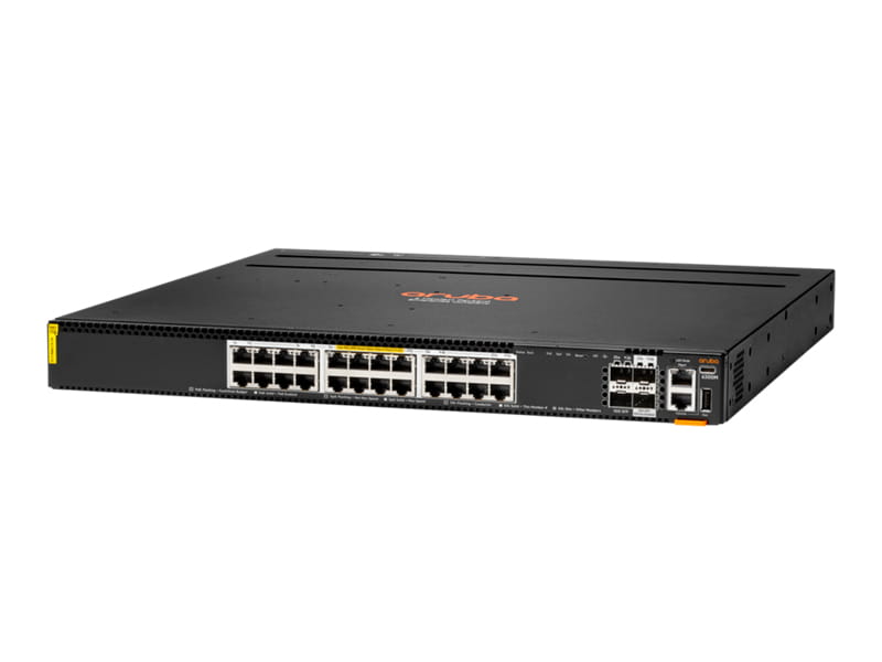 HPE Aruba Networking CX 6300M 24p Smart Rate 1G/2.5G/5G/10G Class6 PoE 2p 50G 2p 25G Switch - Switch - L3 - managed - 24 x 100/1000/2.5G/5G/10GBase-T (4PPoE)